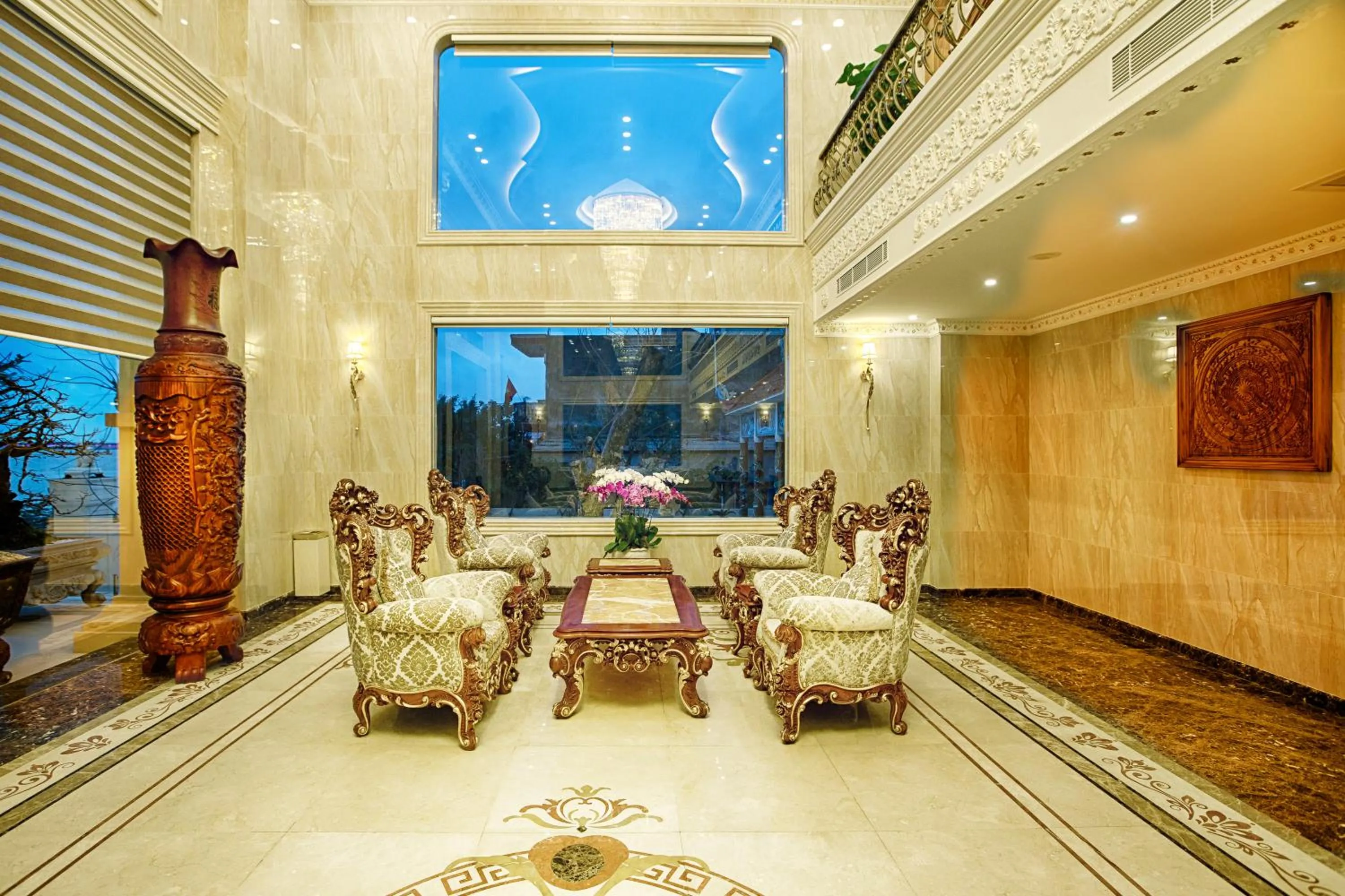 Communal lounge/ TV room in Riverside Hotel Quang Binh