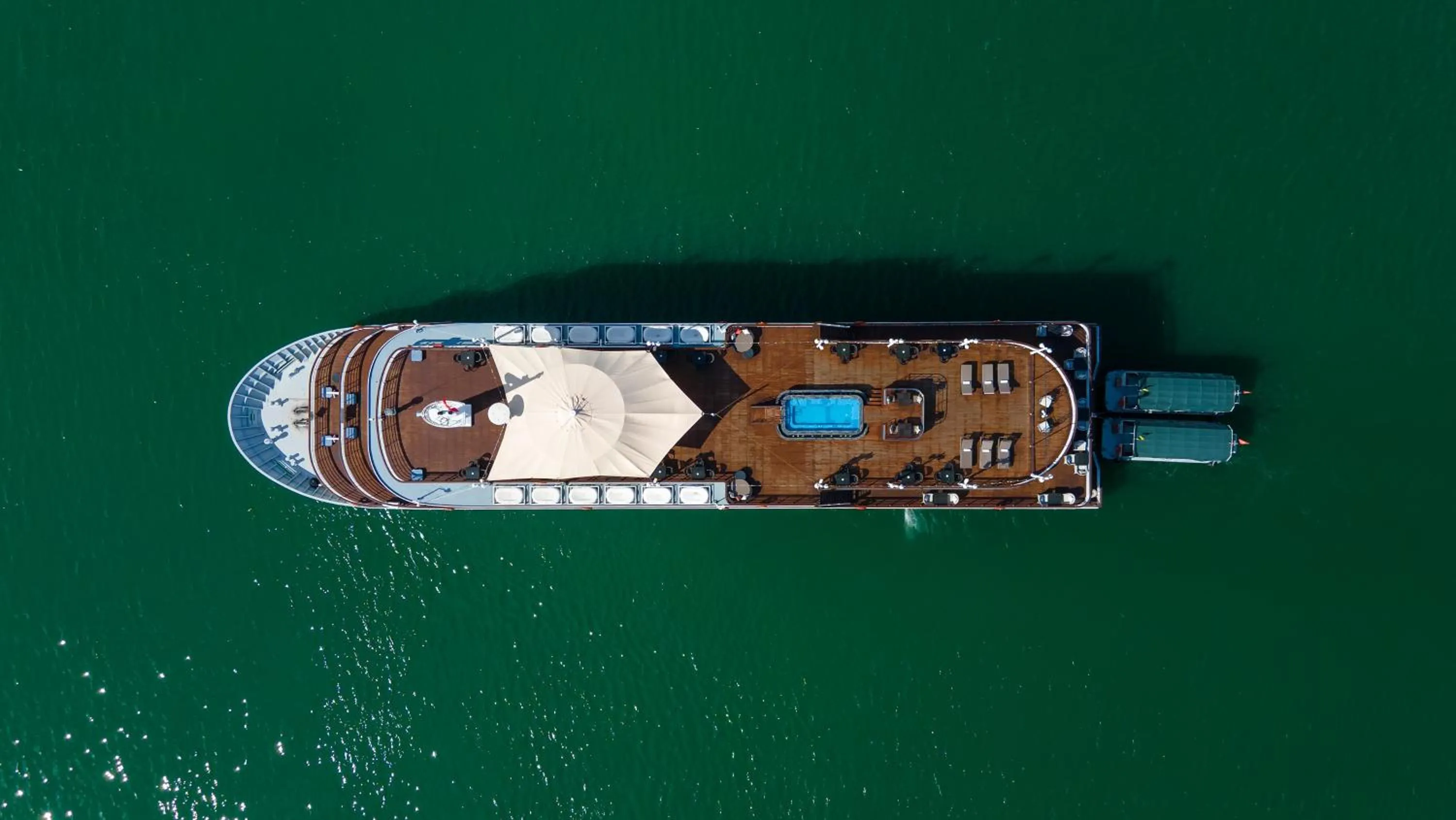 Bird's eye view in Paradise Elegance Cruise Halong