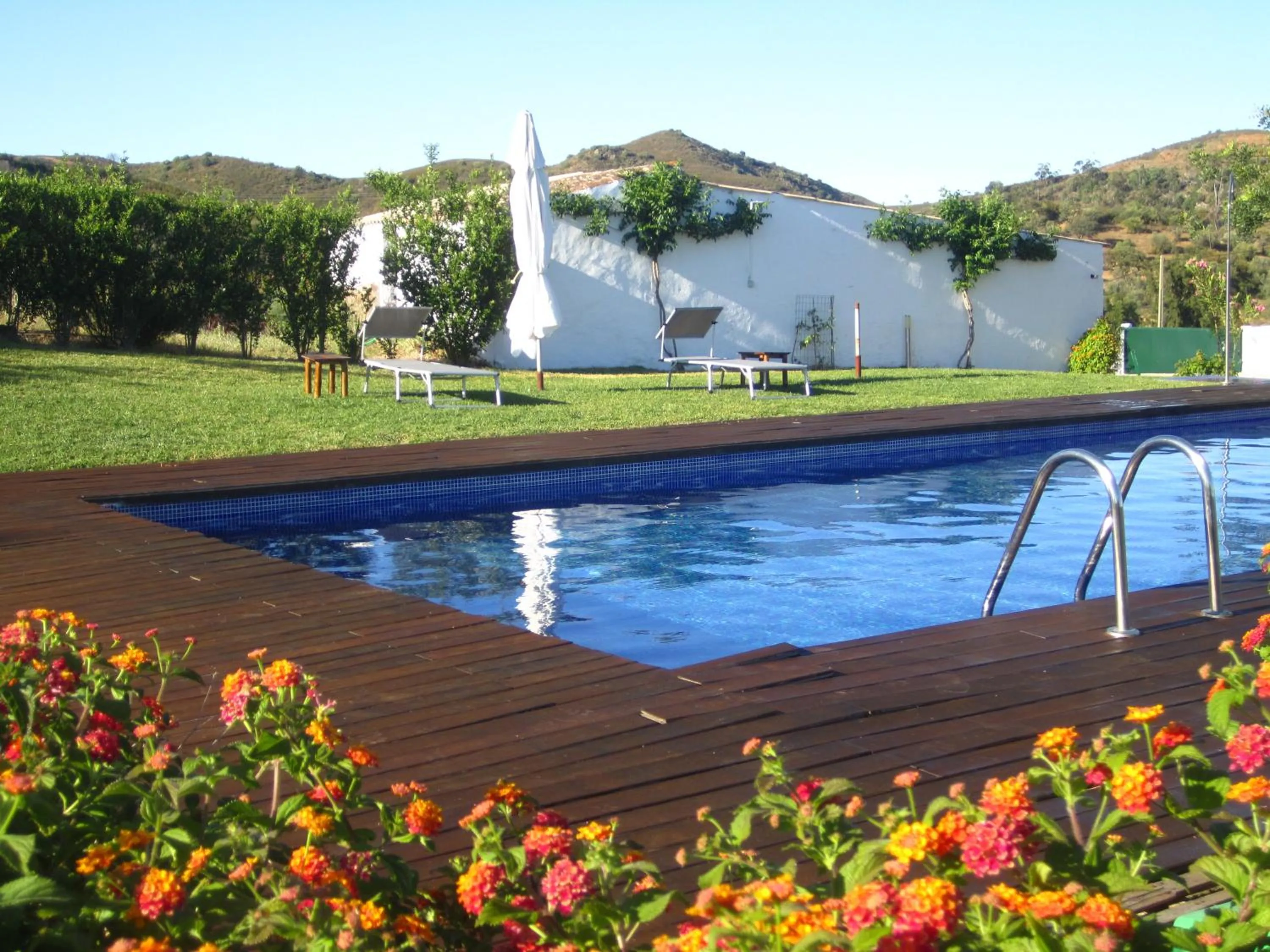 Pool view in Casa da Osga