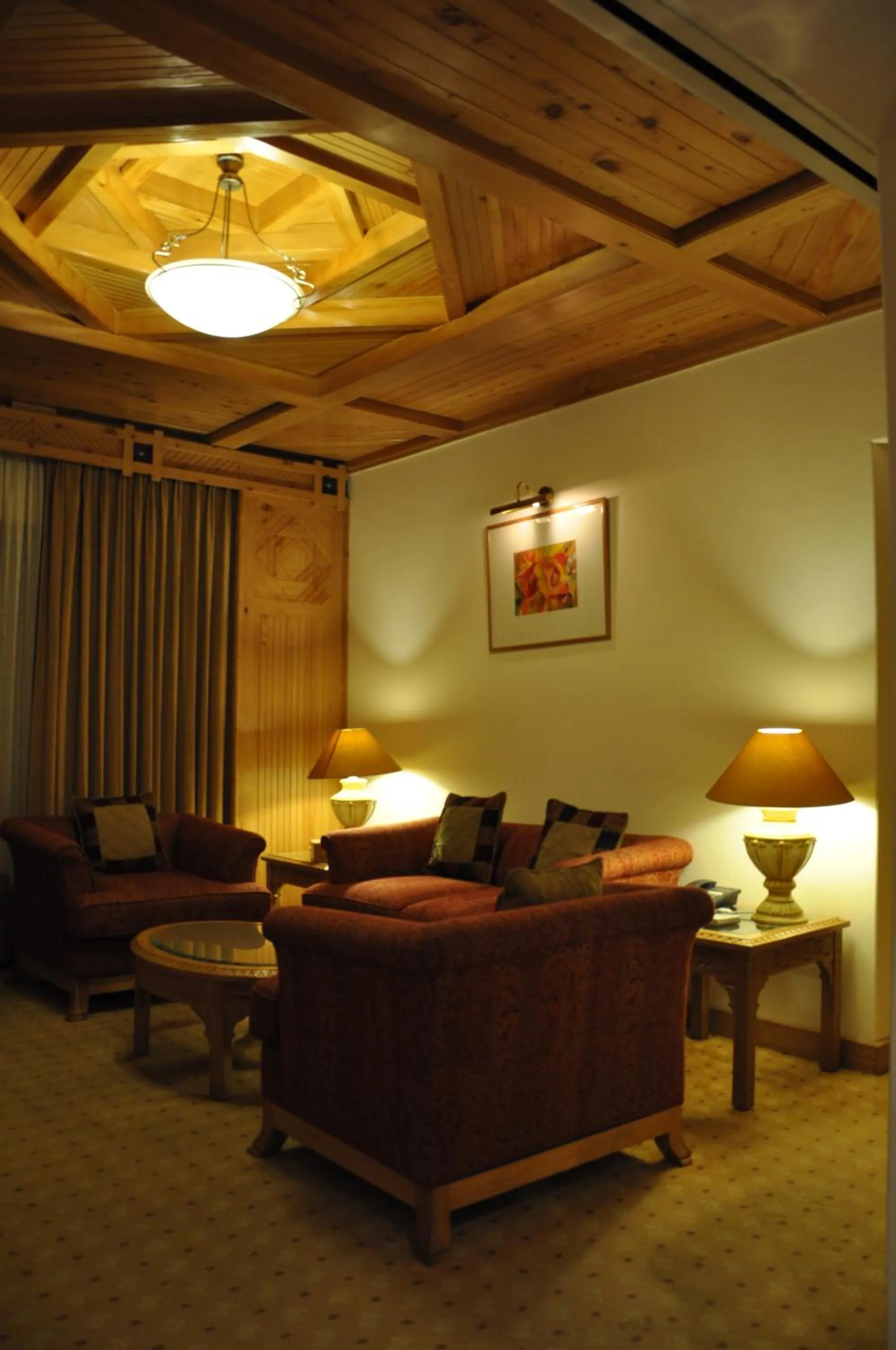 Living room in Gilgit Serena Hotel