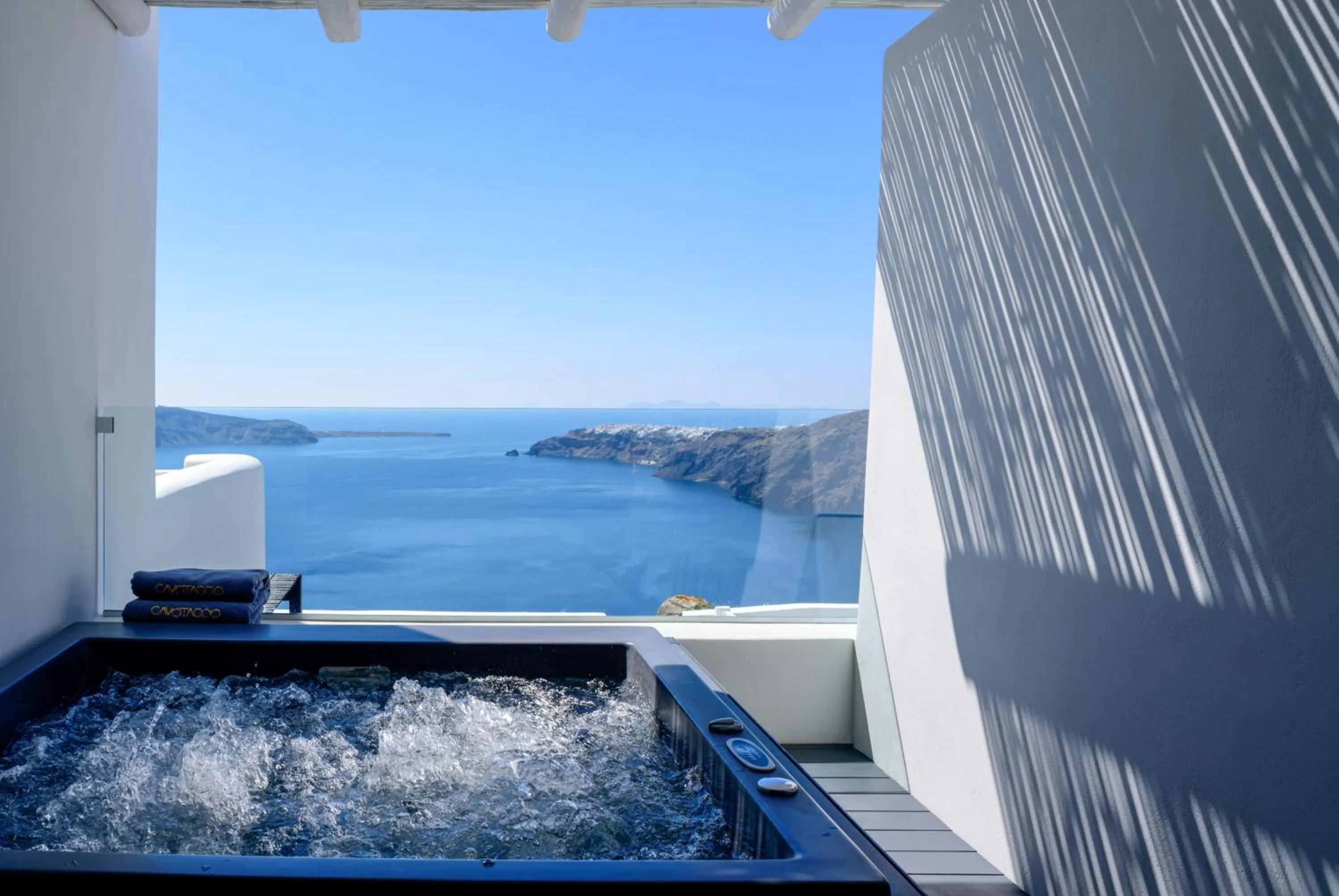 Hot Tub in Cavo Tagoo Santorini