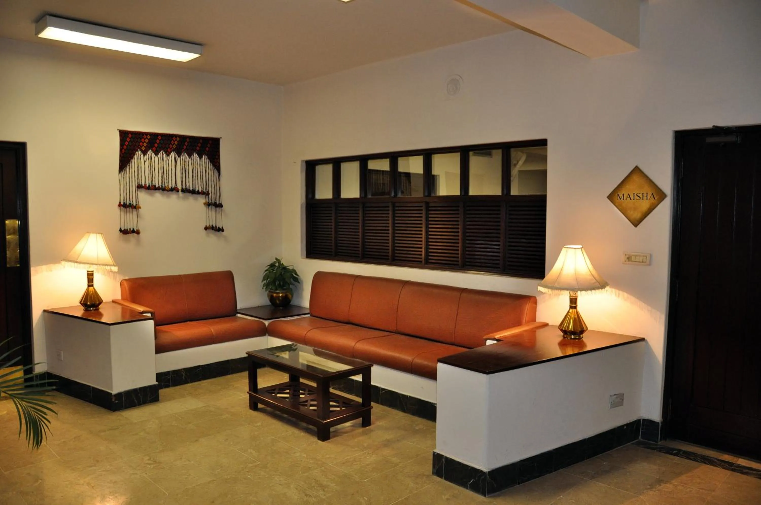 Communal lounge/ TV room in Quetta Serena Hotel