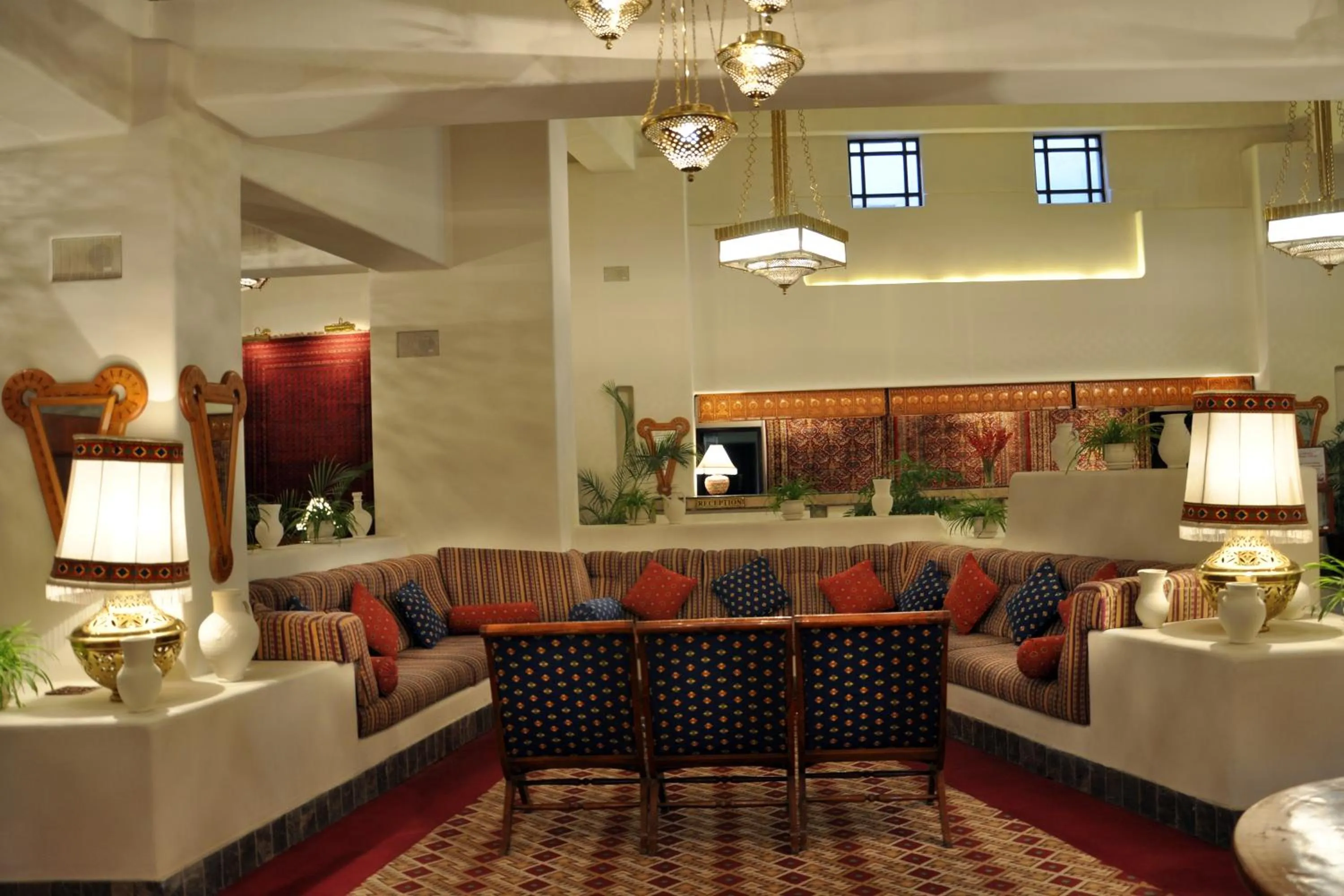 Communal lounge/ TV room in Quetta Serena Hotel