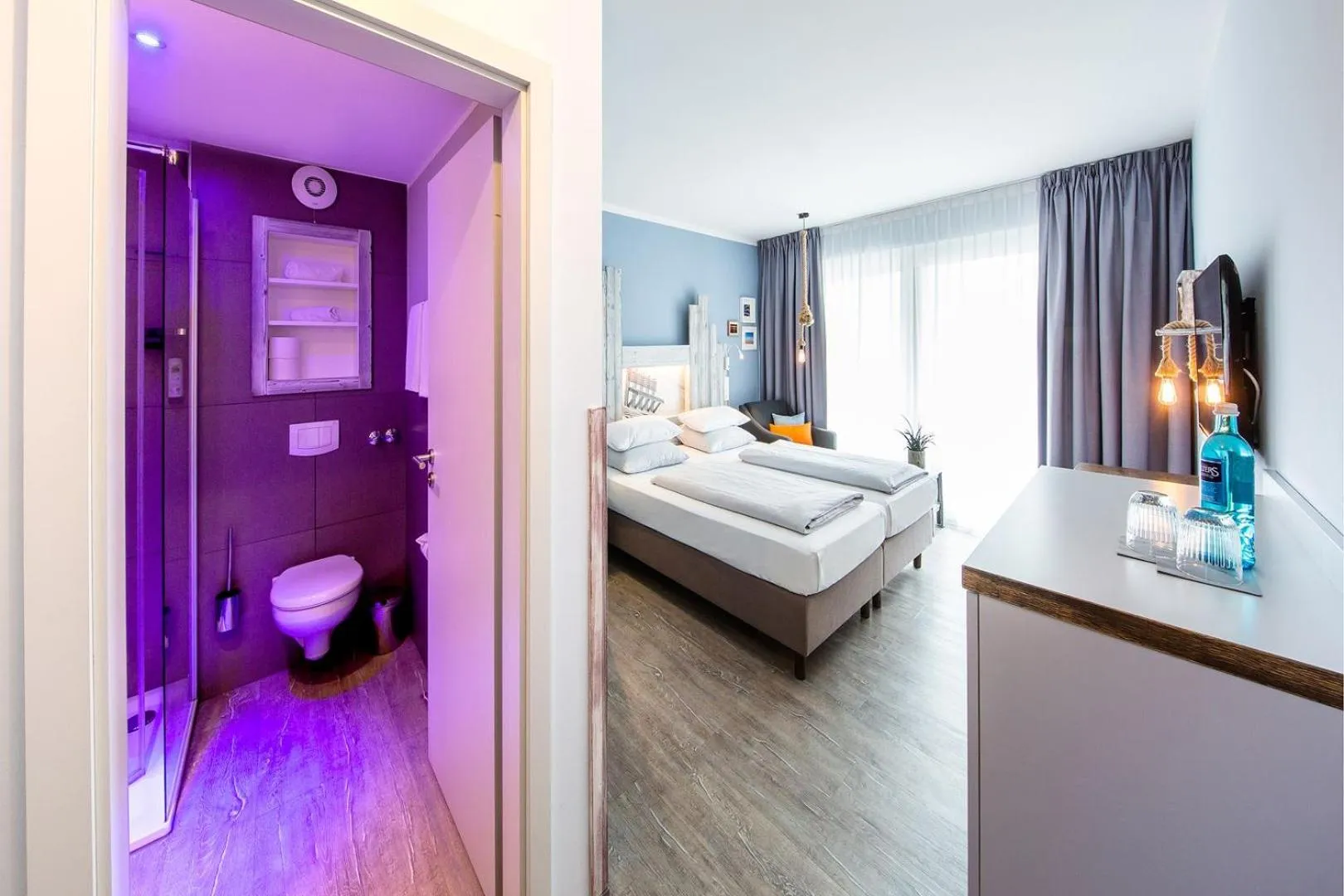 Bathroom, Bed in Bude54