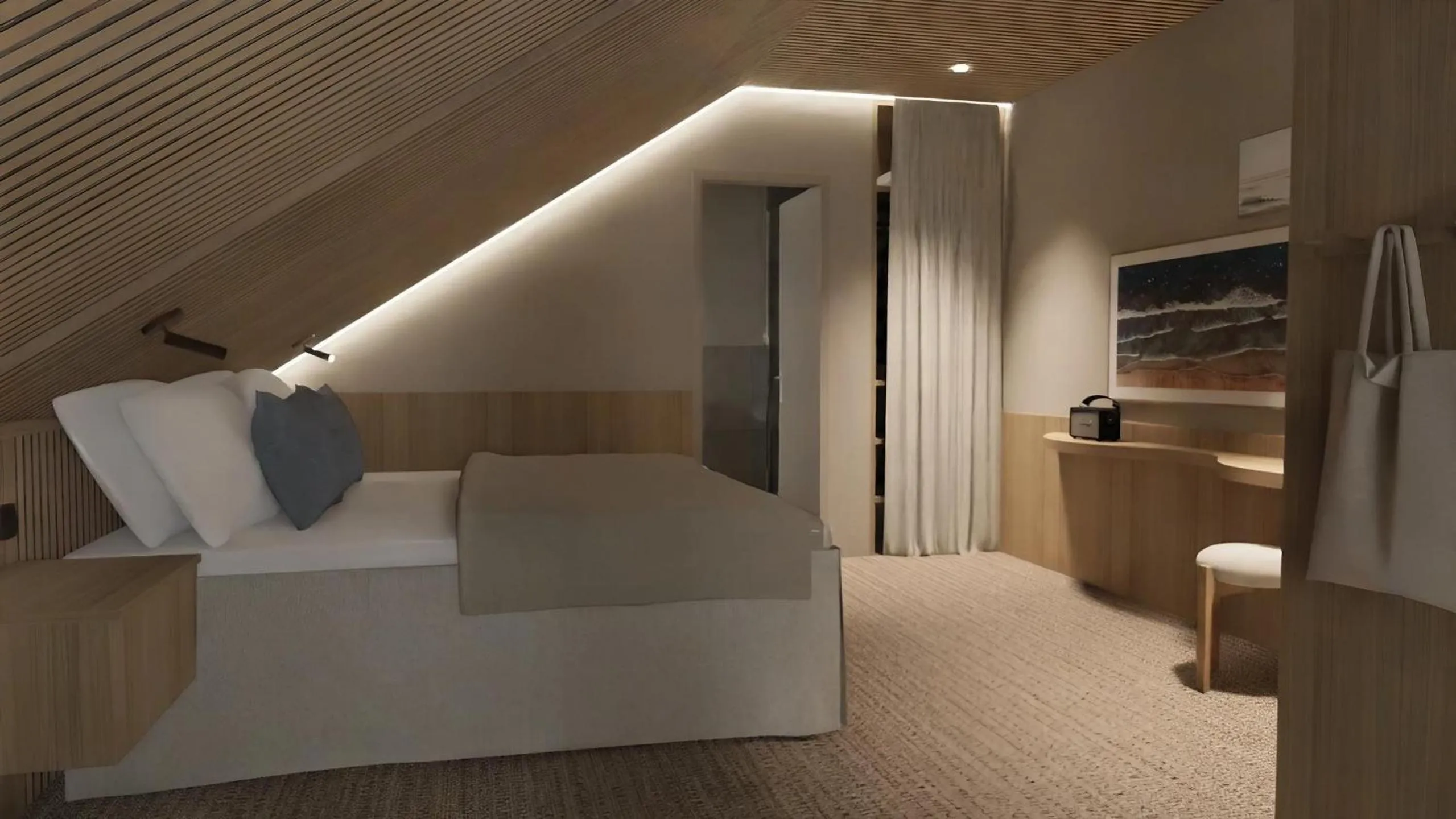 Bedroom, Bed in Bude54