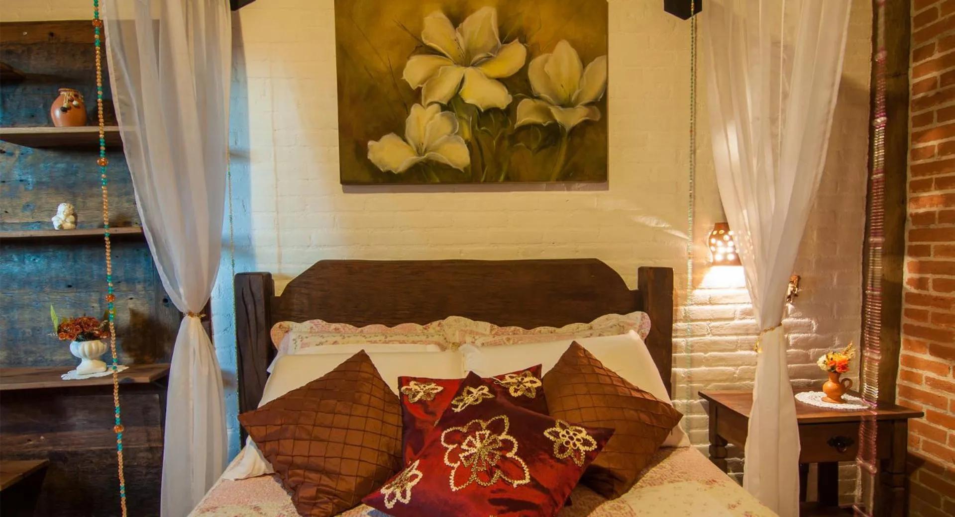 Bed in Pousada Alto da Neblina