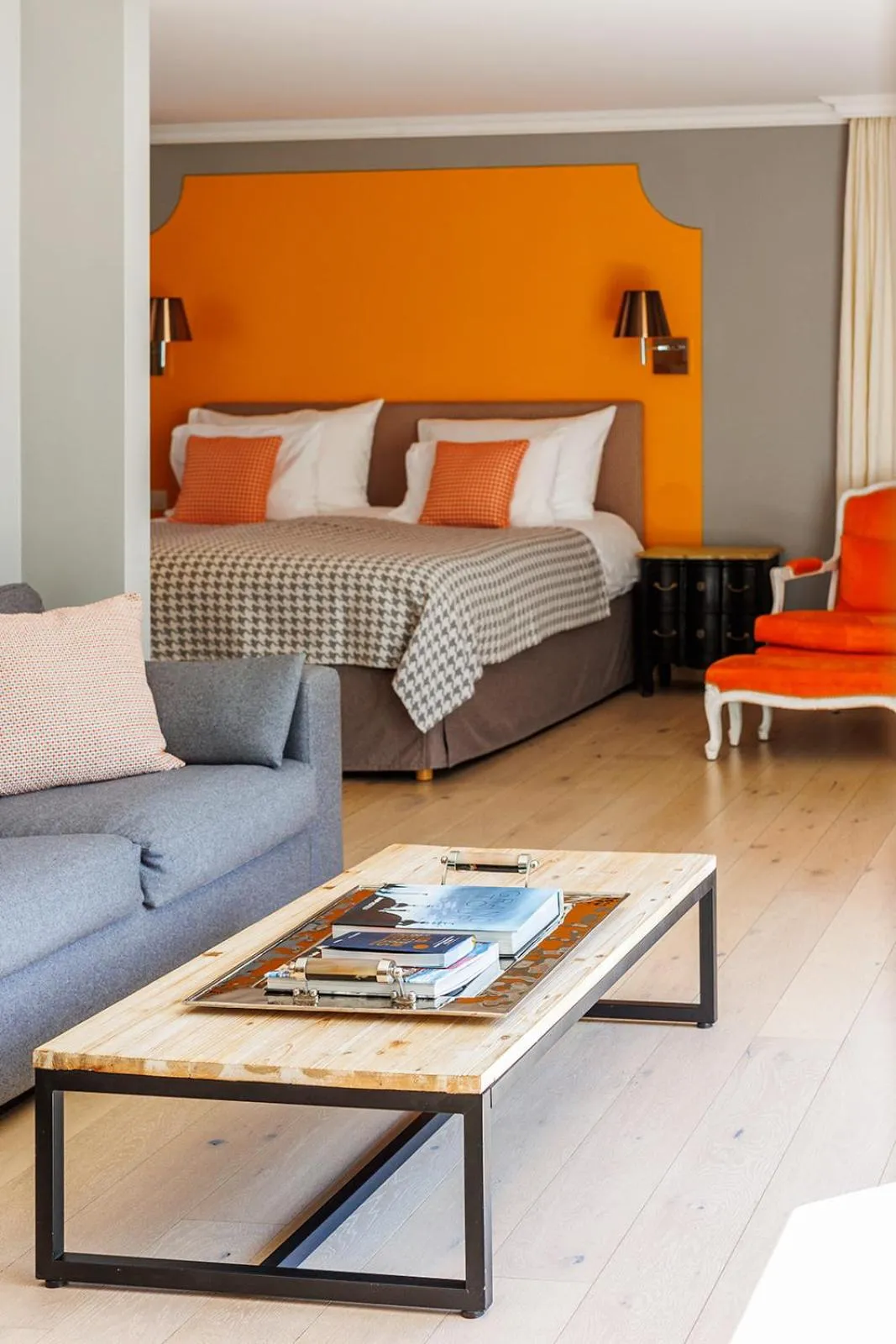 Bed in Art Hotel Riposo