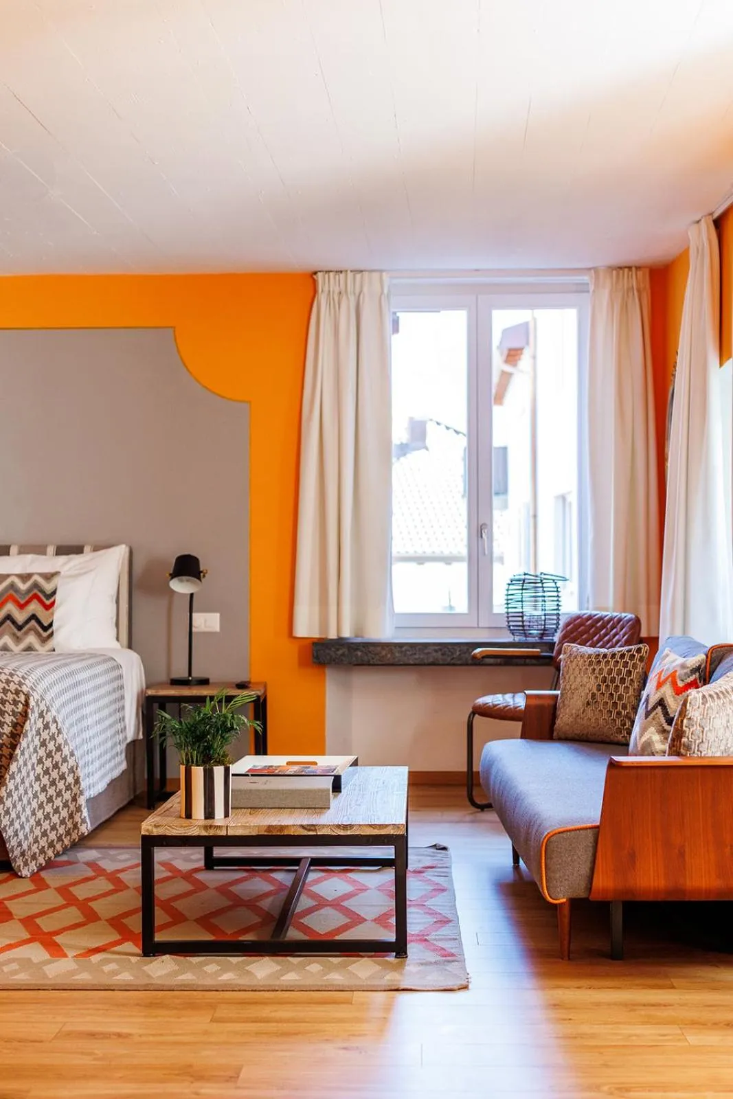 Bed in Art Hotel Riposo