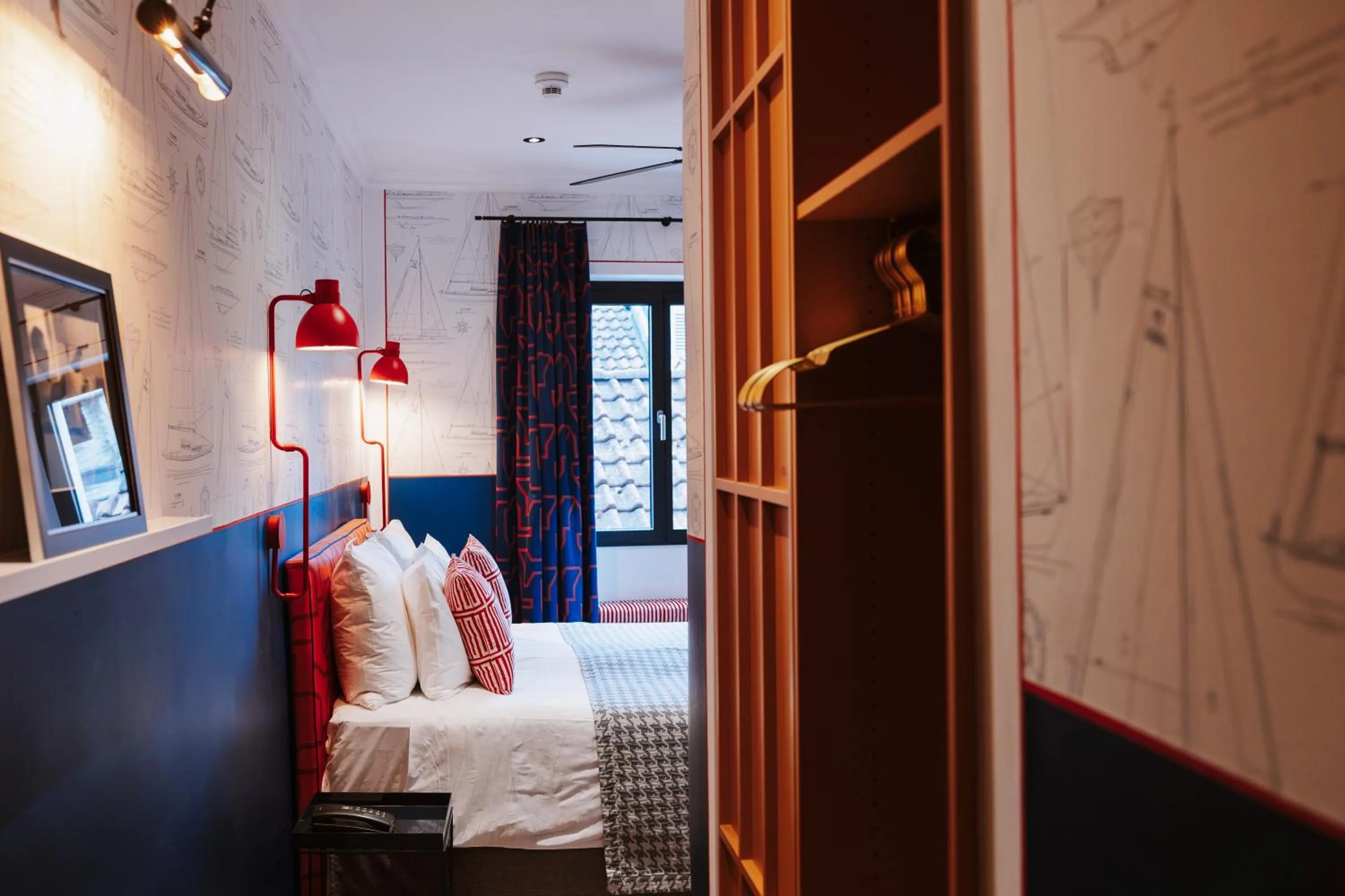 Bed in Art Hotel Riposo