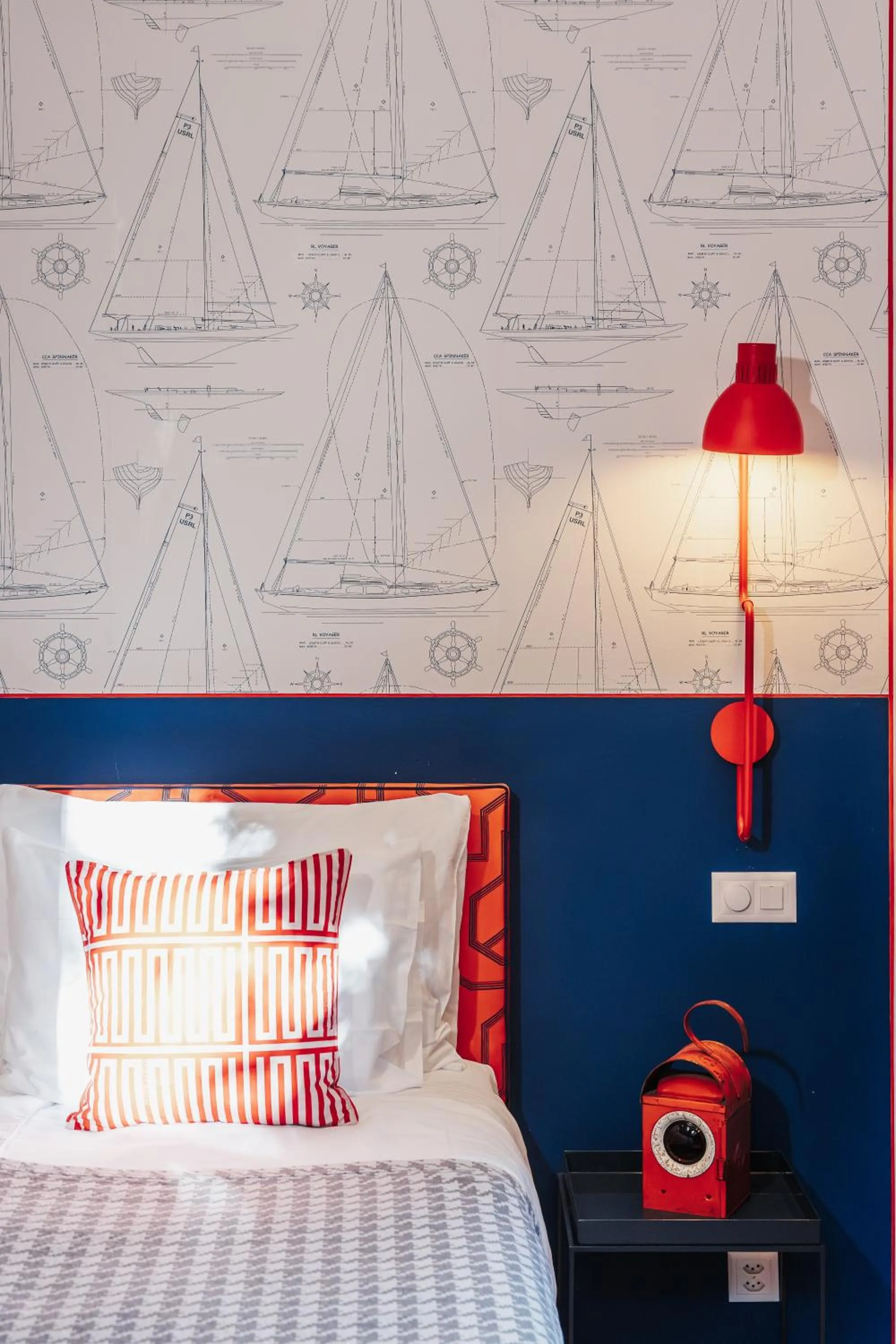 Bed in Art Hotel Riposo