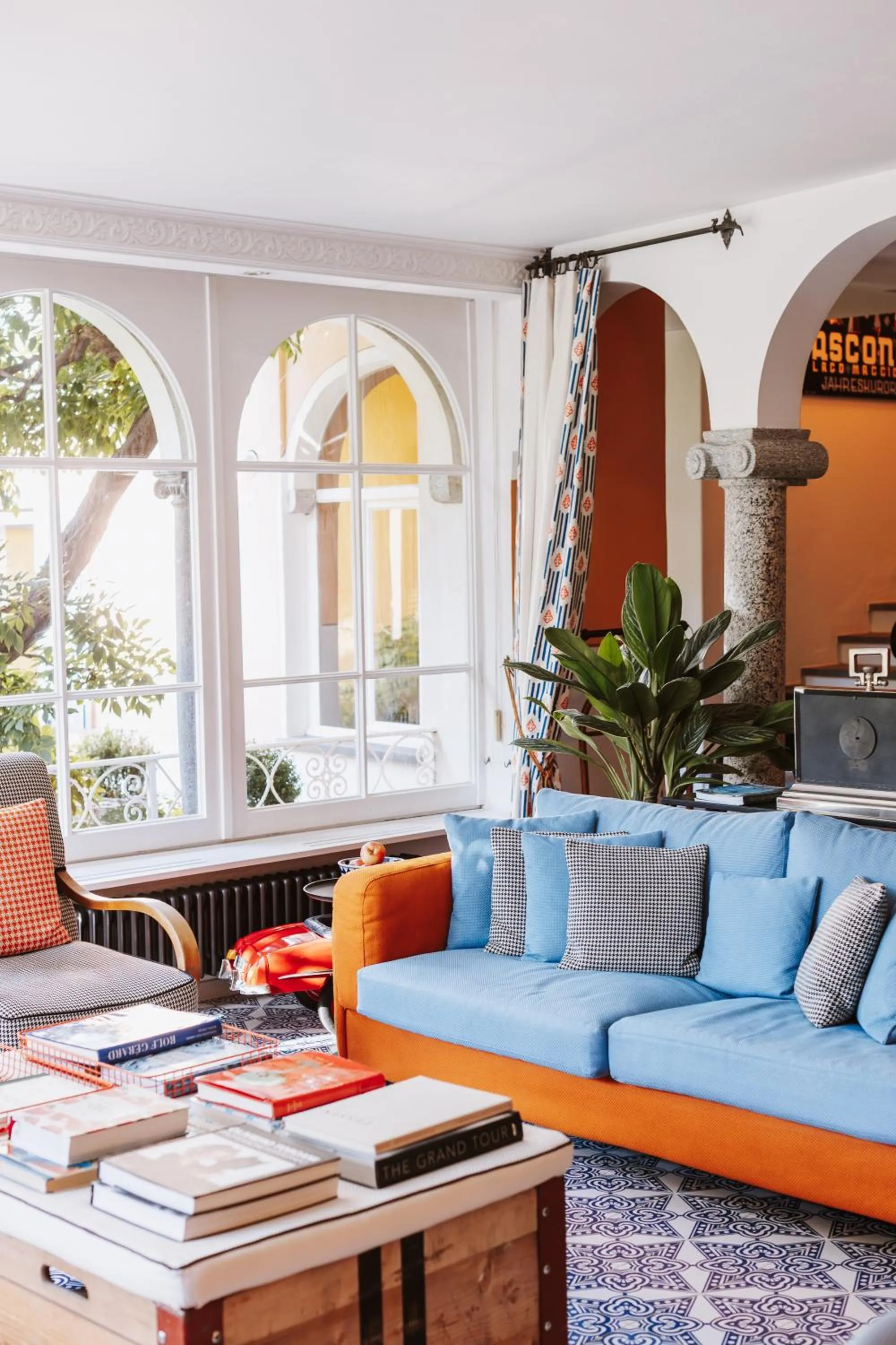 Library in Art Hotel Riposo