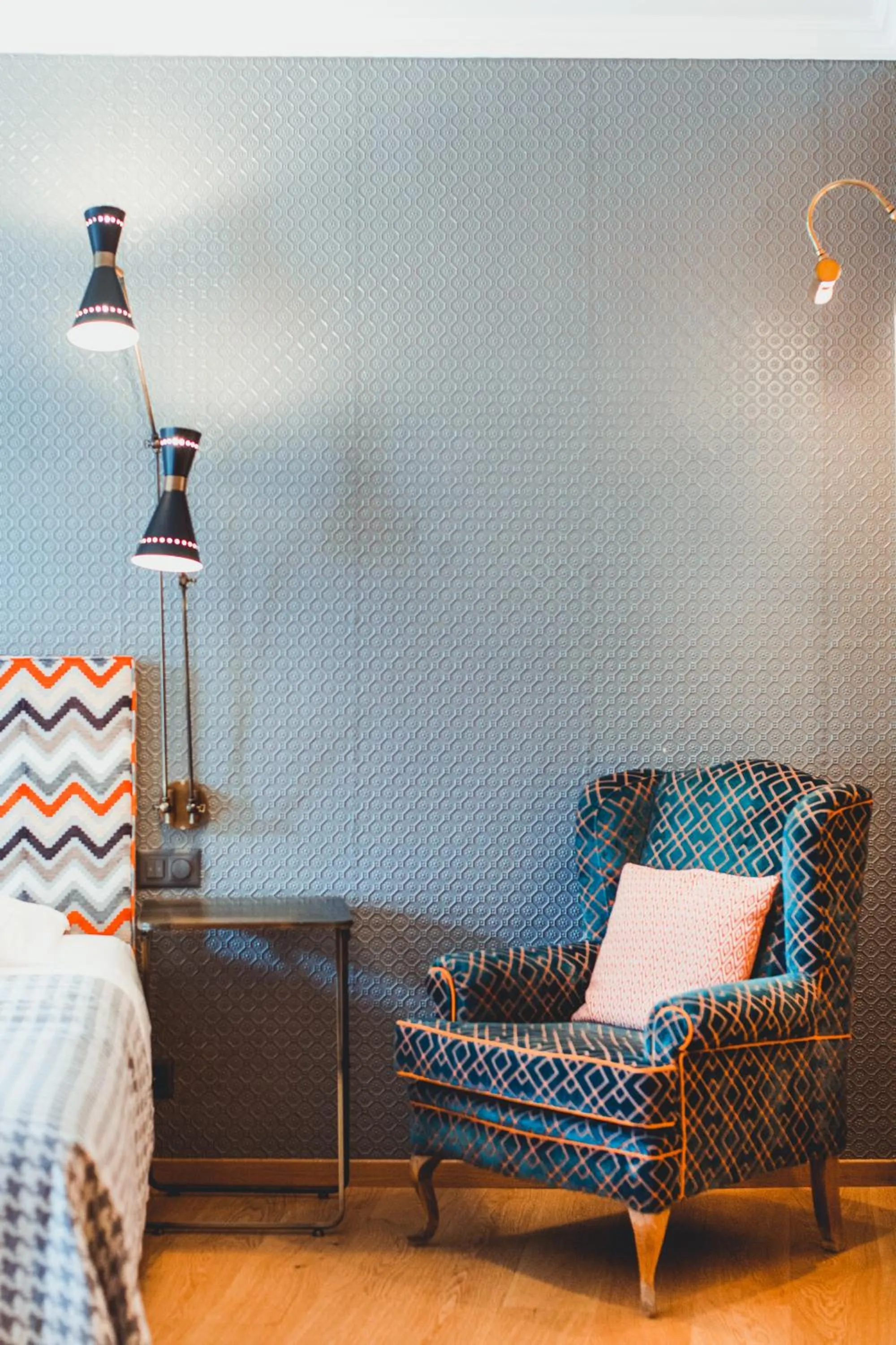 Bed in Art Hotel Riposo