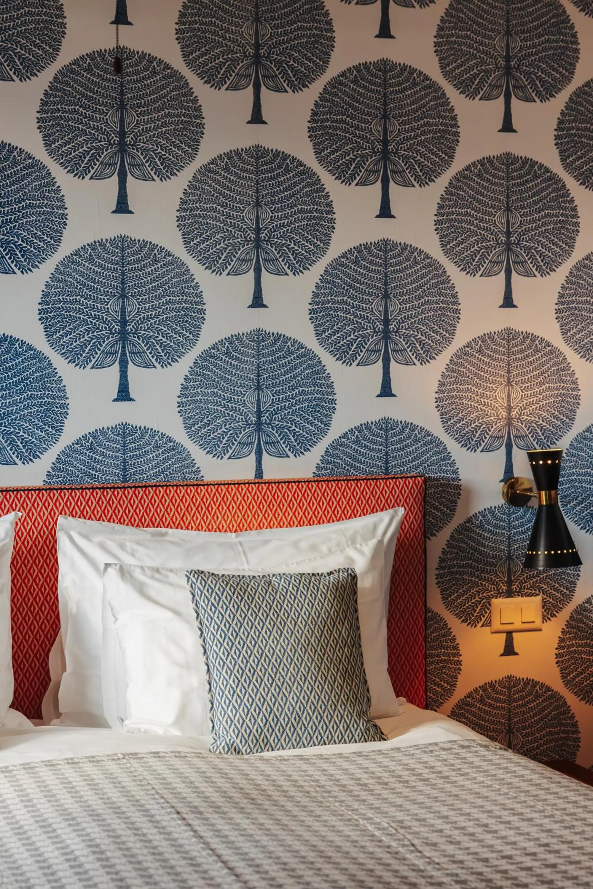 Bed in Art Hotel Riposo