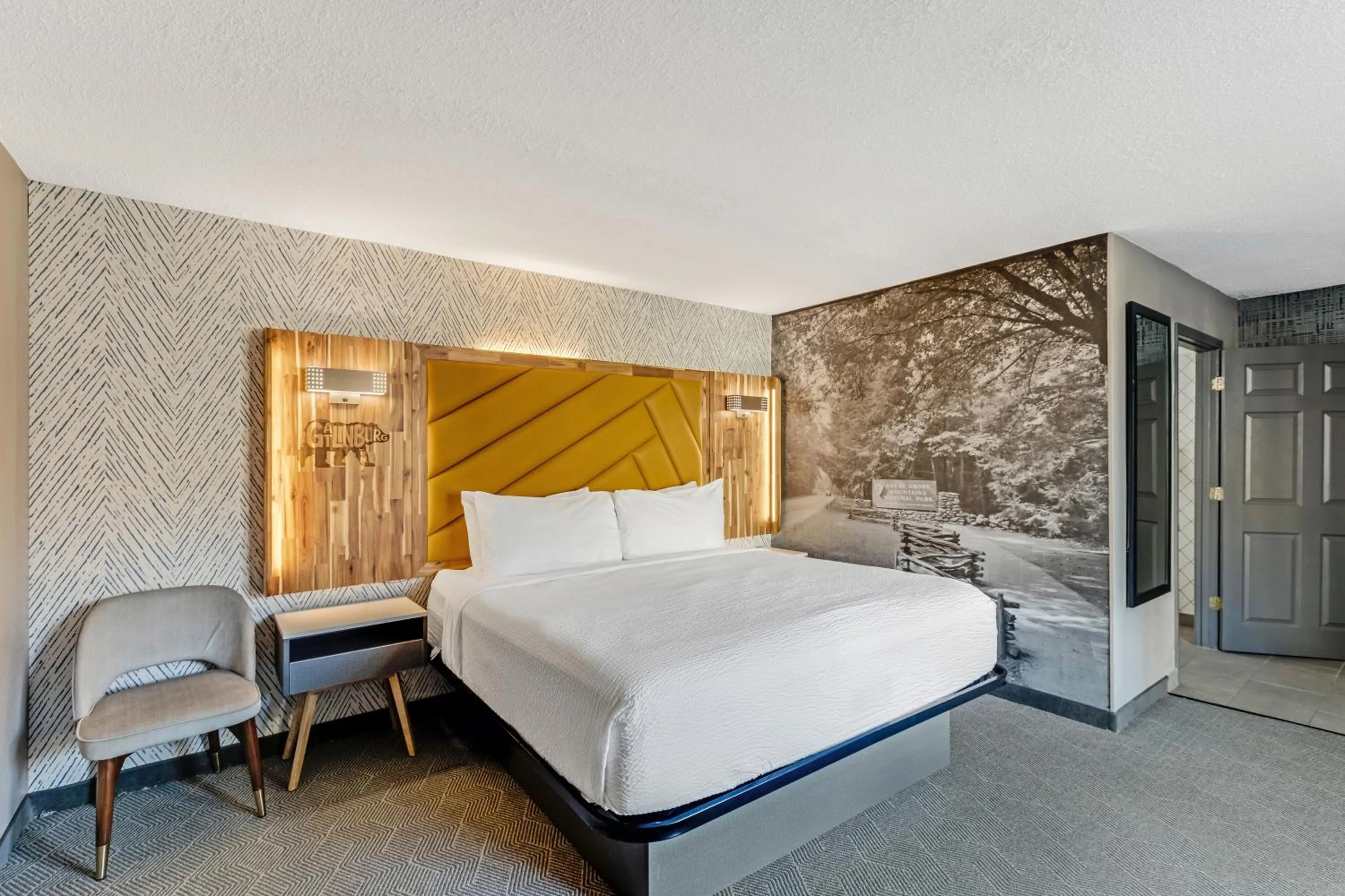 Bed in The Wander Hotel