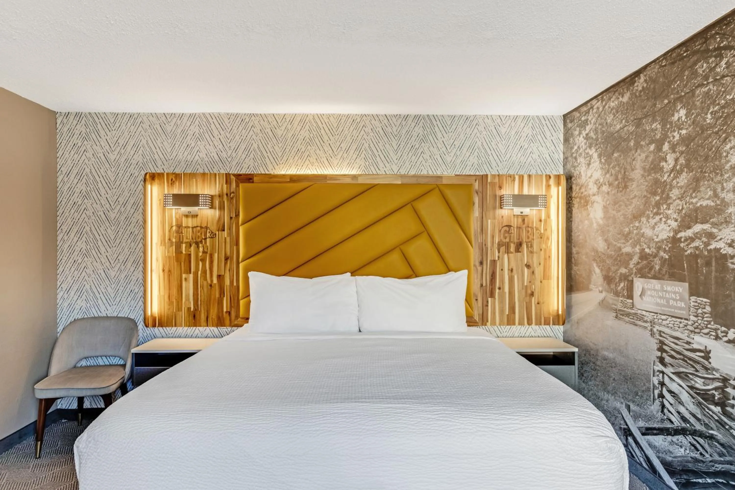 Bed in The Wander Hotel