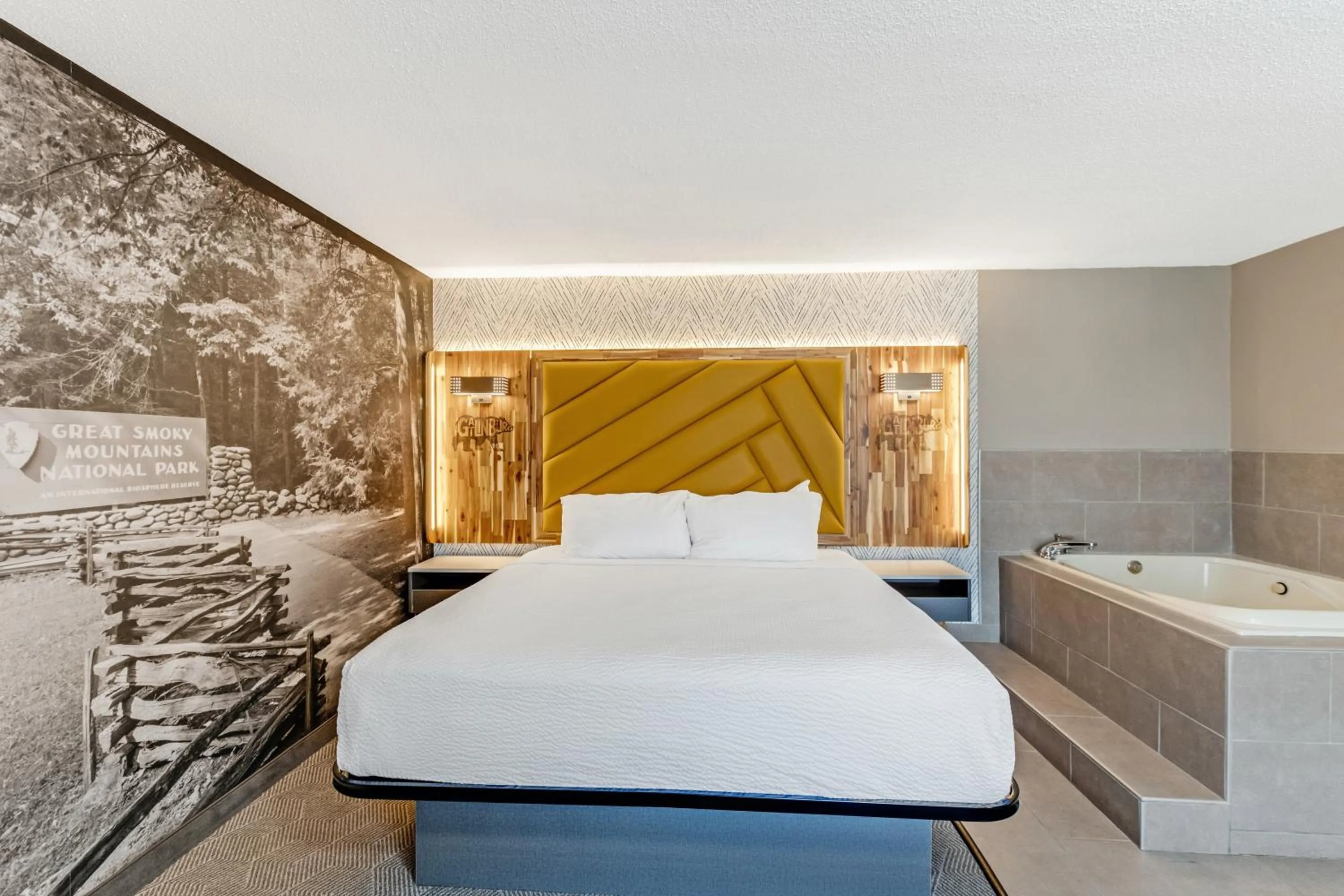 Bed in The Wander Hotel