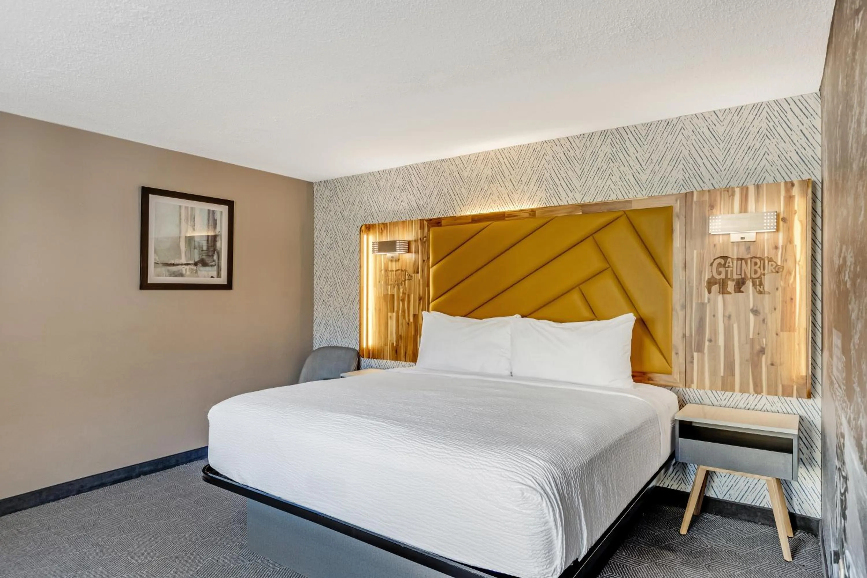 Bed in The Wander Hotel