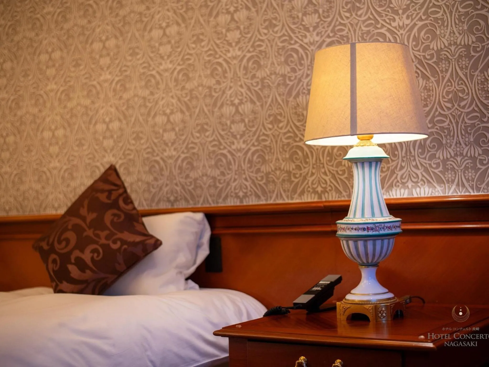 Photo of the whole room, Bed in Hotel Concerto Nagasaki