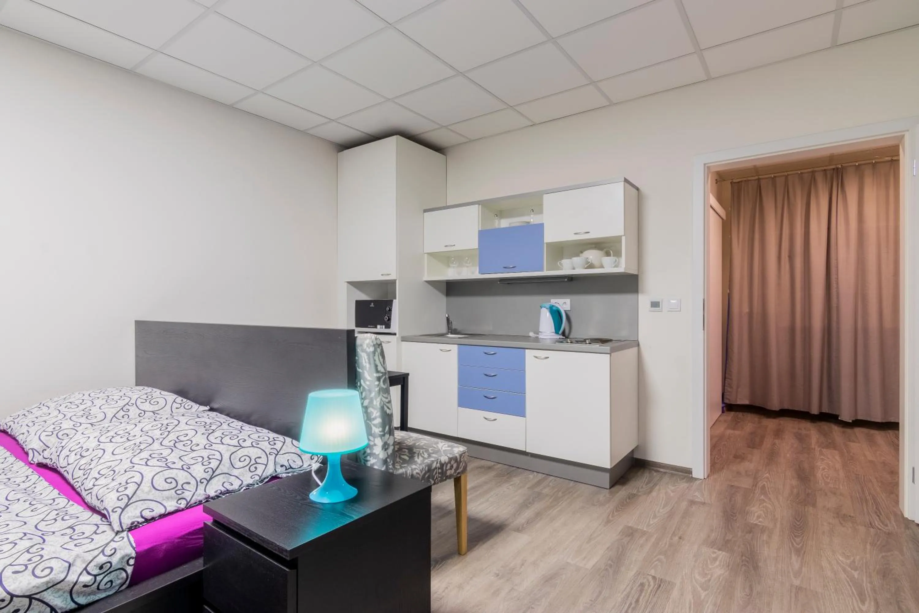 Kitchen or kitchenette in Aparthotel DKS