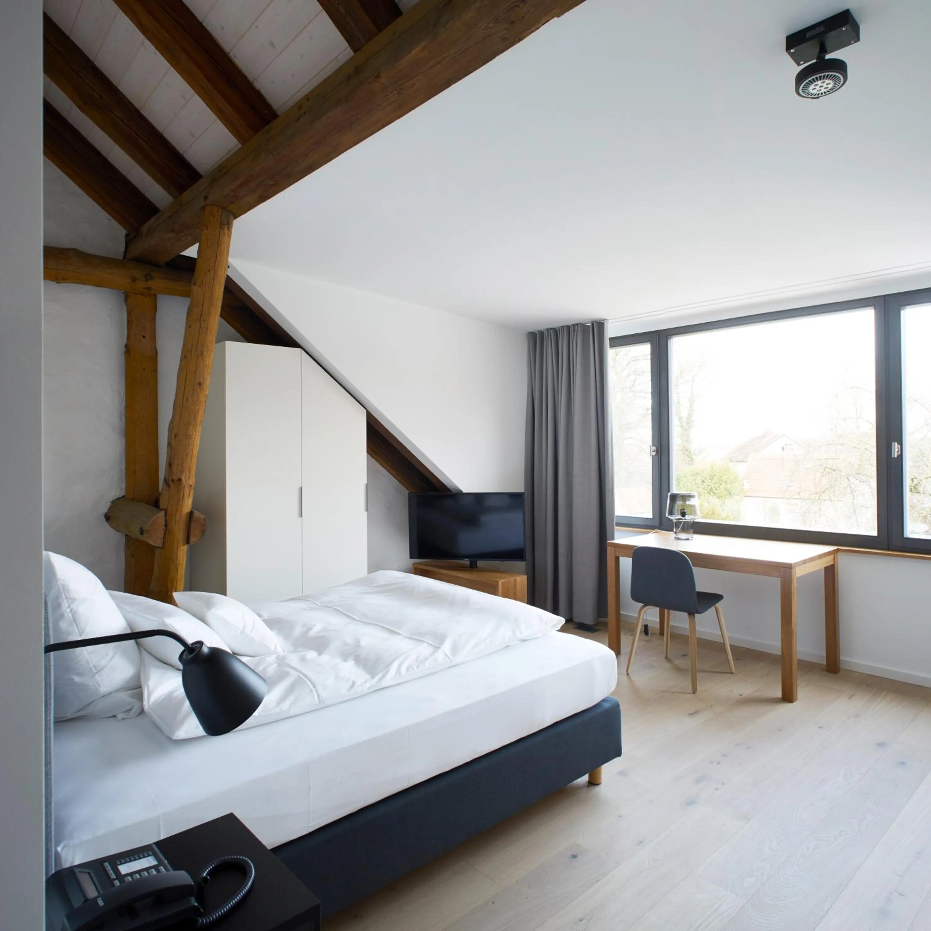 Bedroom, Bed in meinwolfsburg hotel auf dem rittergut vormals Yard Boarding Hotel