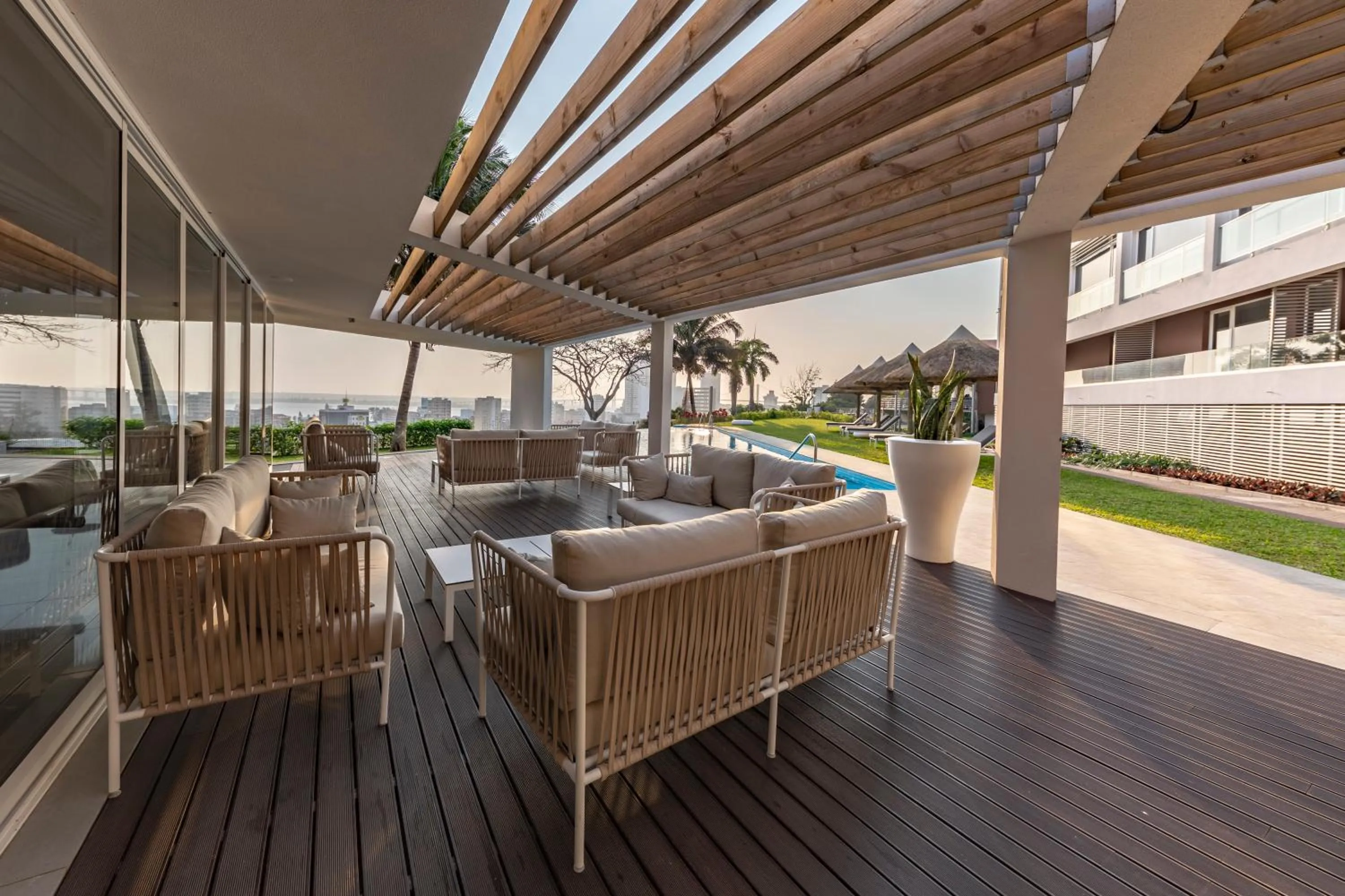 Garden view in Montebelo Girassol Maputo Hotel