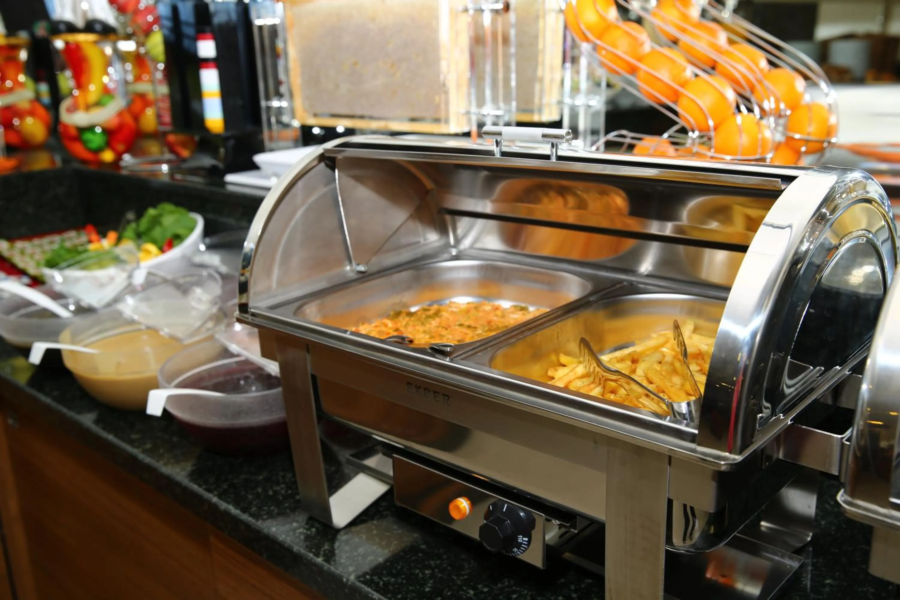 Buffet breakfast in Golden Lounge Hotel