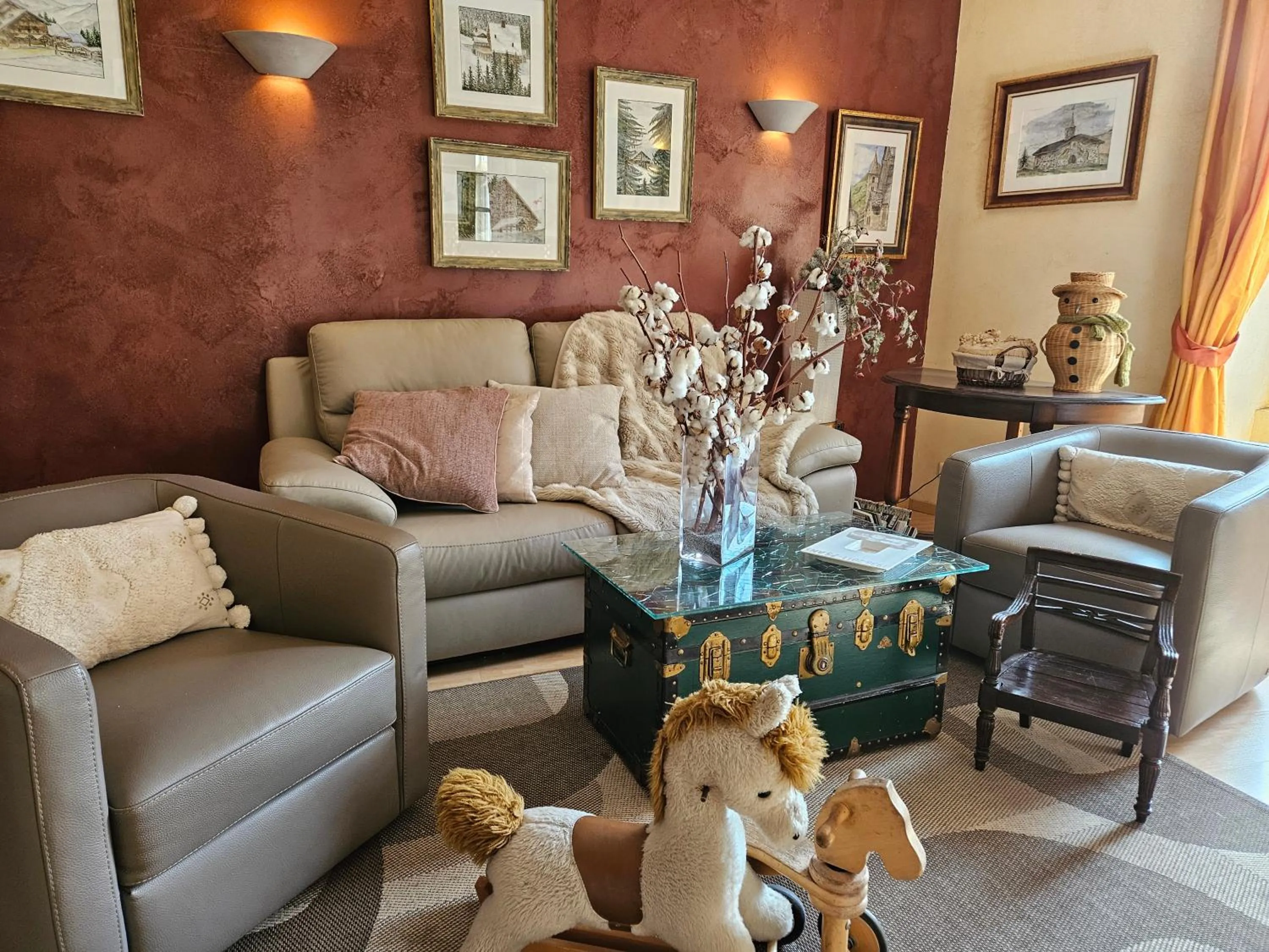 Living room in Le Val d'Amby