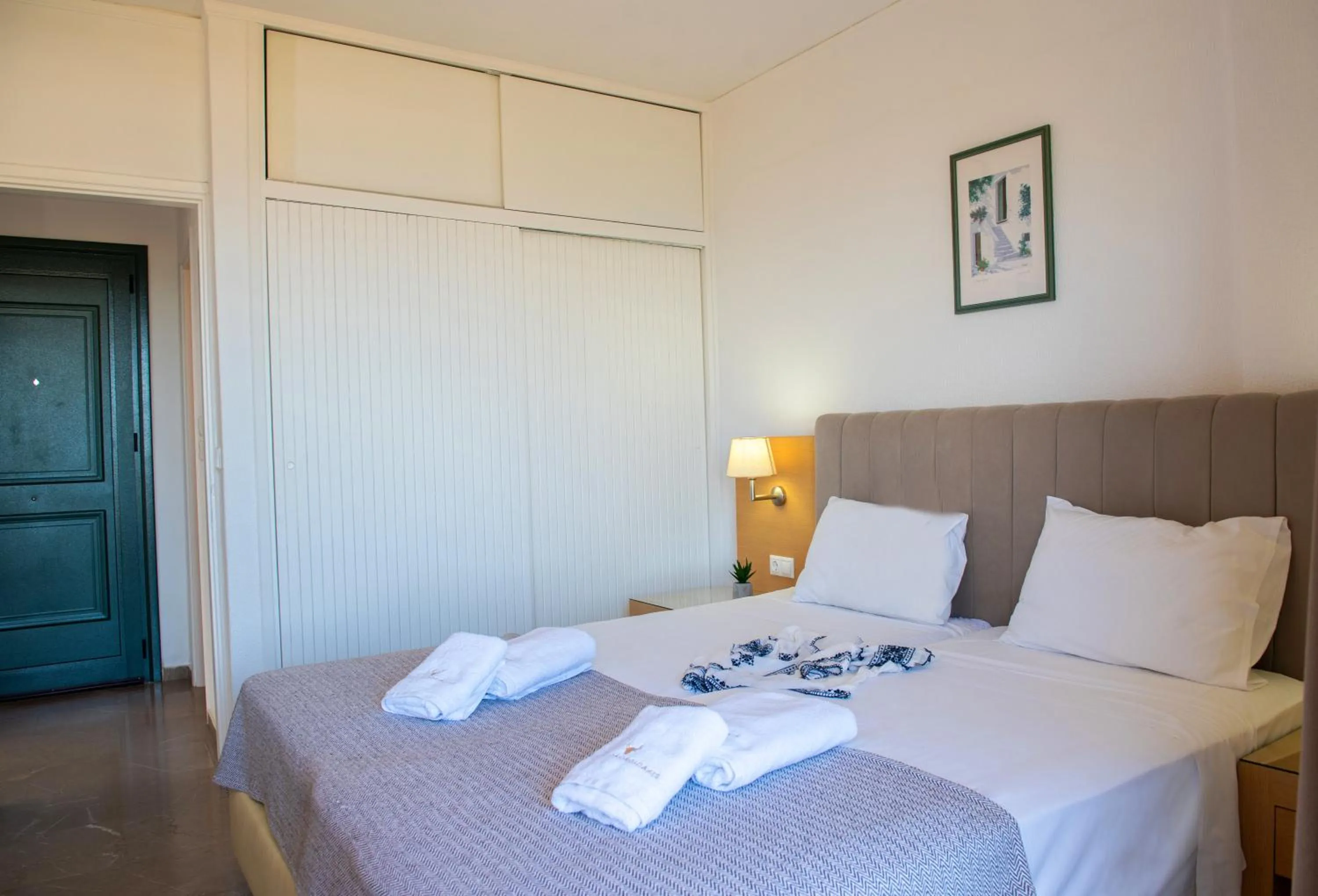 Bed in Phaistos Hotel