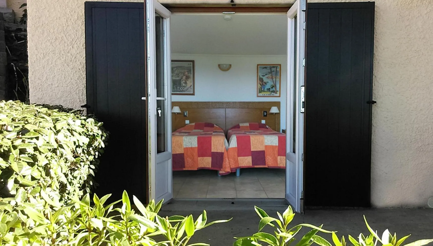 Patio, Bed in Domaine de Saint Pierre