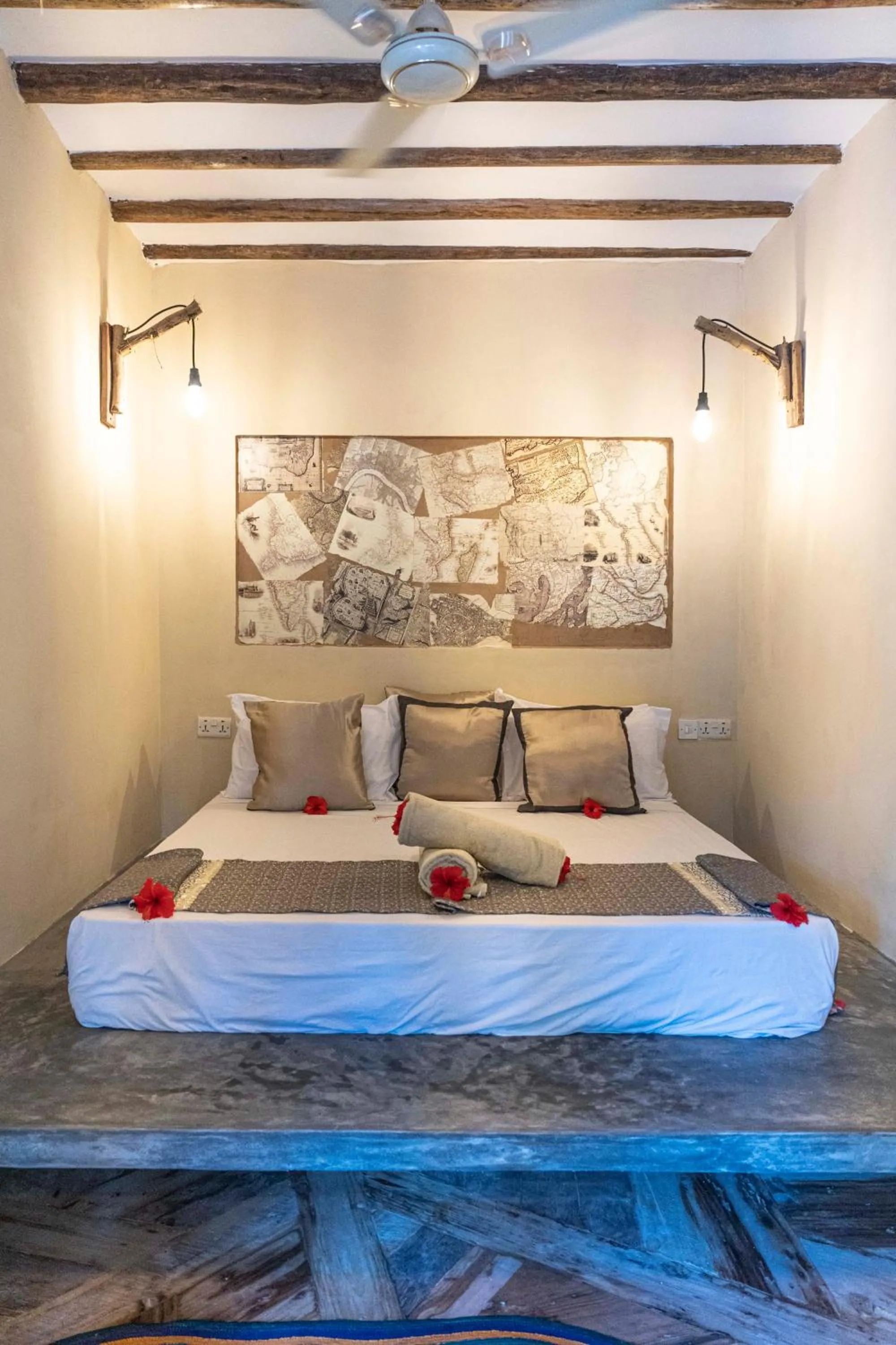 Bed in Kinazi Upepo Beach Eco Sport Resort