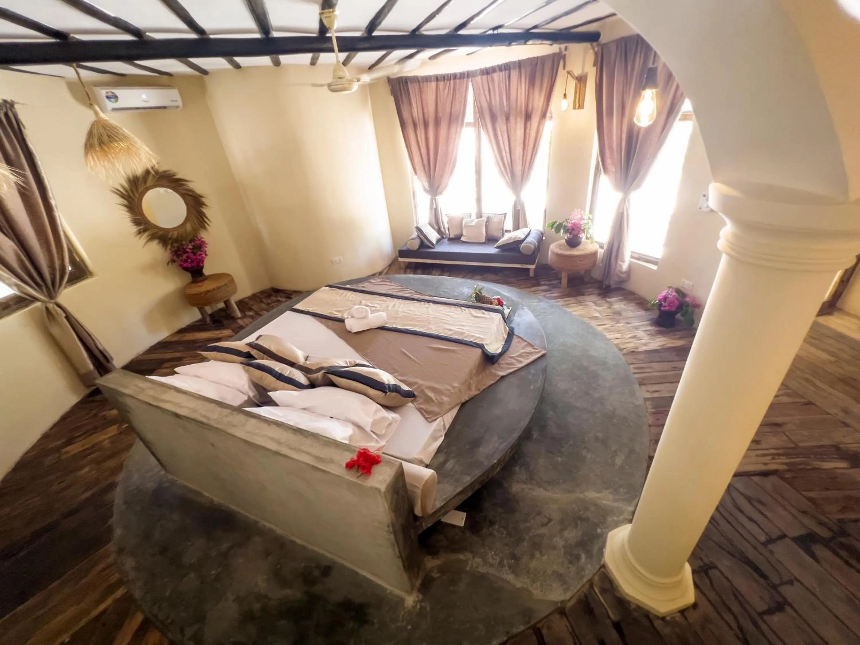 Bed in Kinazi Upepo Beach Eco Sport Resort