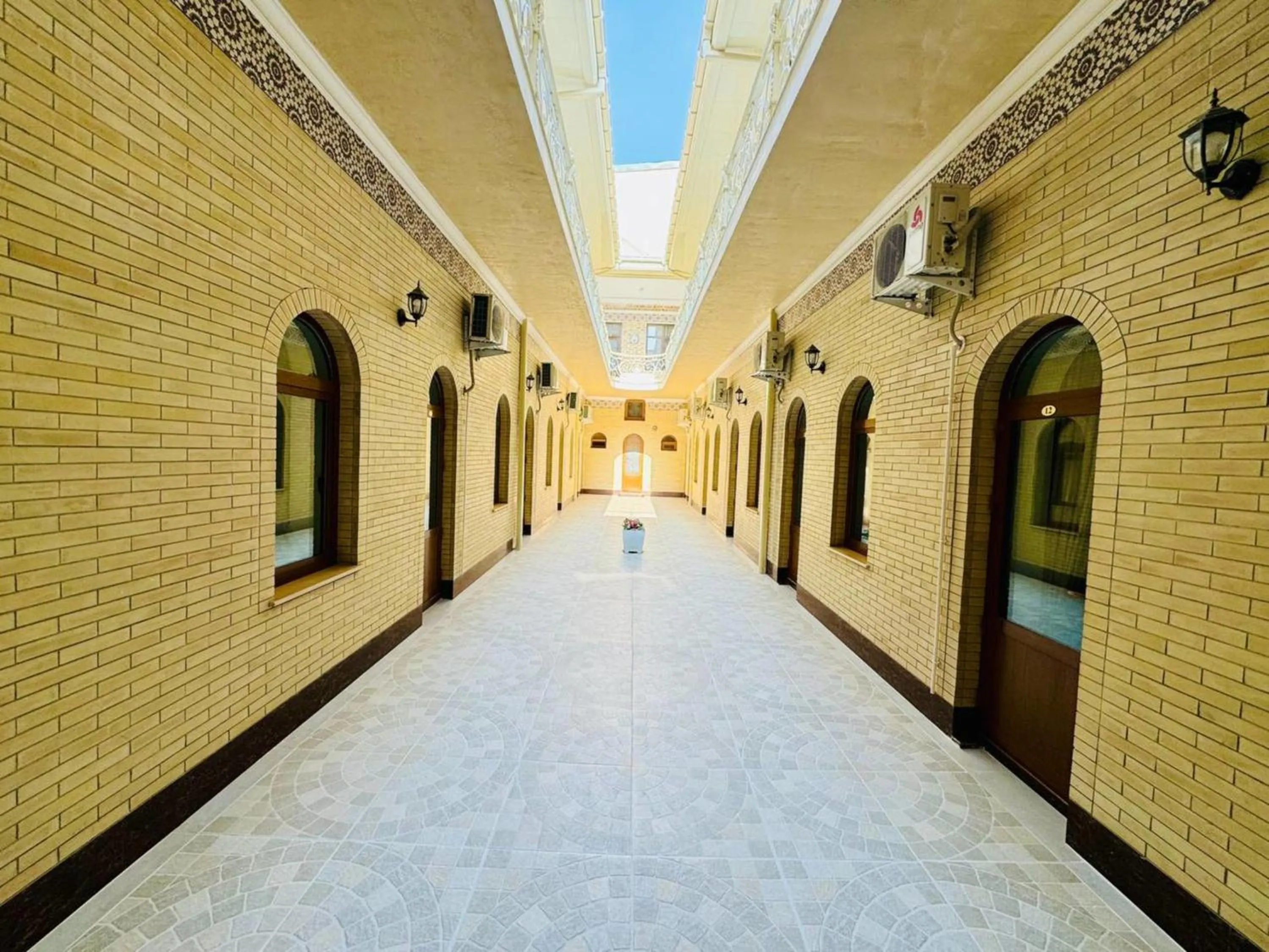 Inner courtyard view in Samarkand Travel
