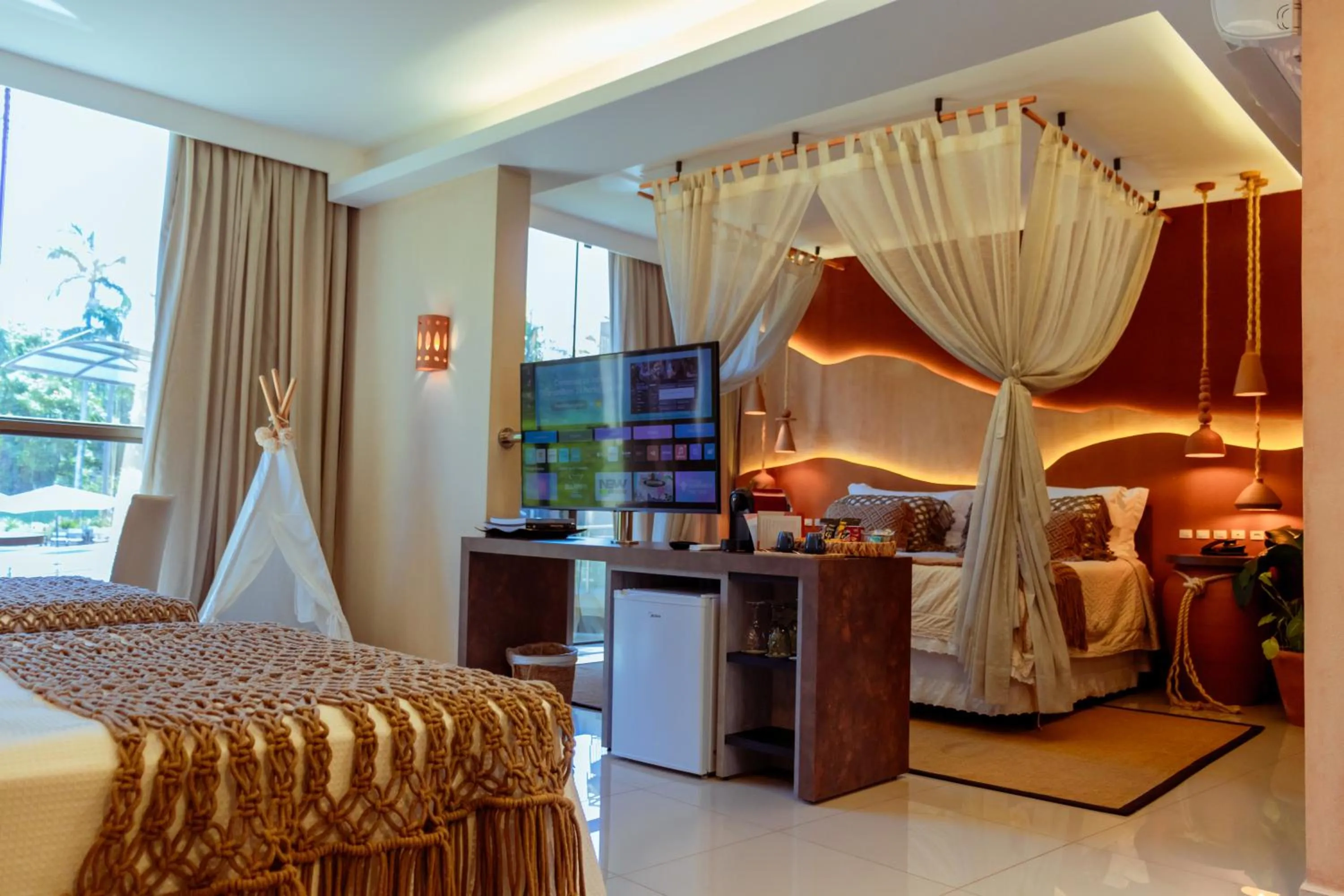 Bed in Vivaz Cataratas Hotel Resort