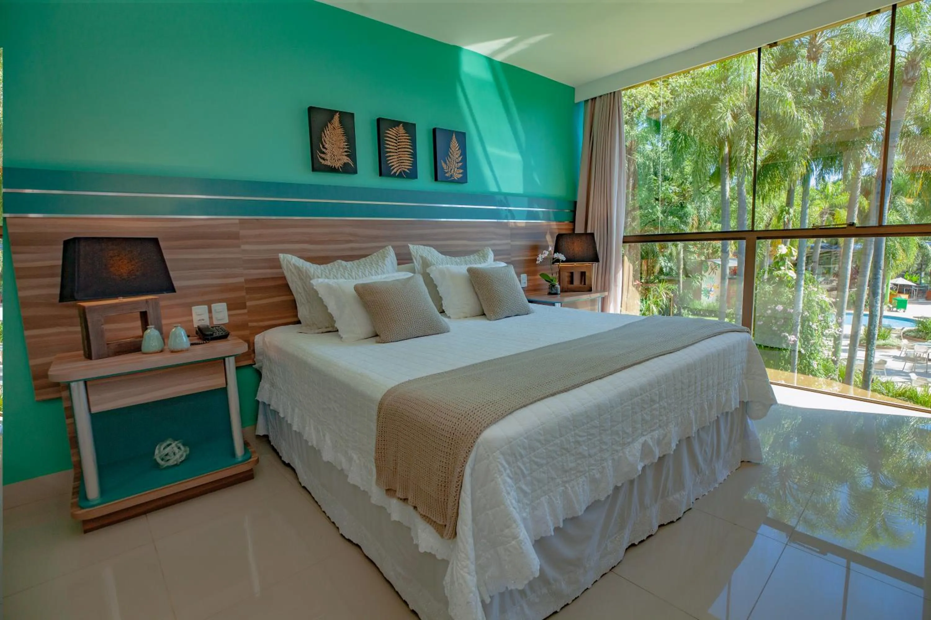 Bed in Vivaz Cataratas Hotel Resort