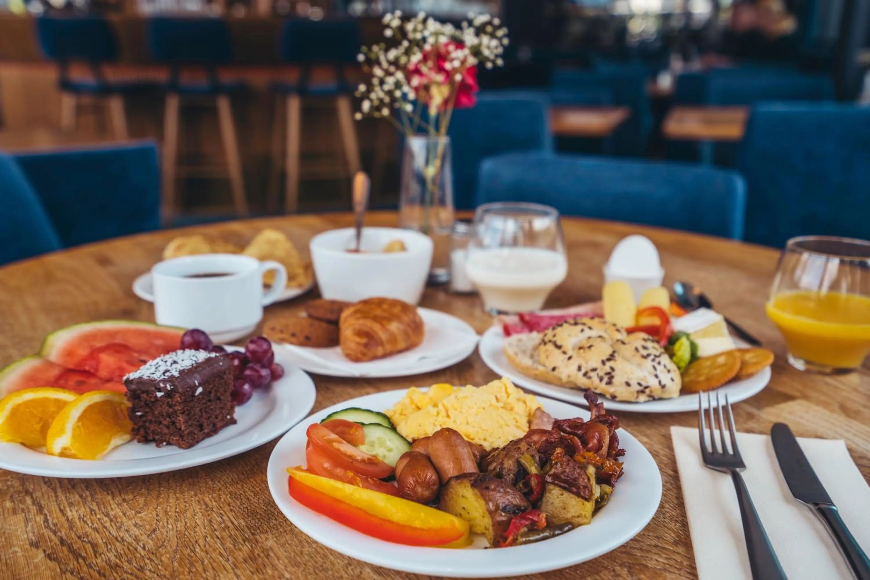 Buffet breakfast in Magic Hotel Solheimsviken