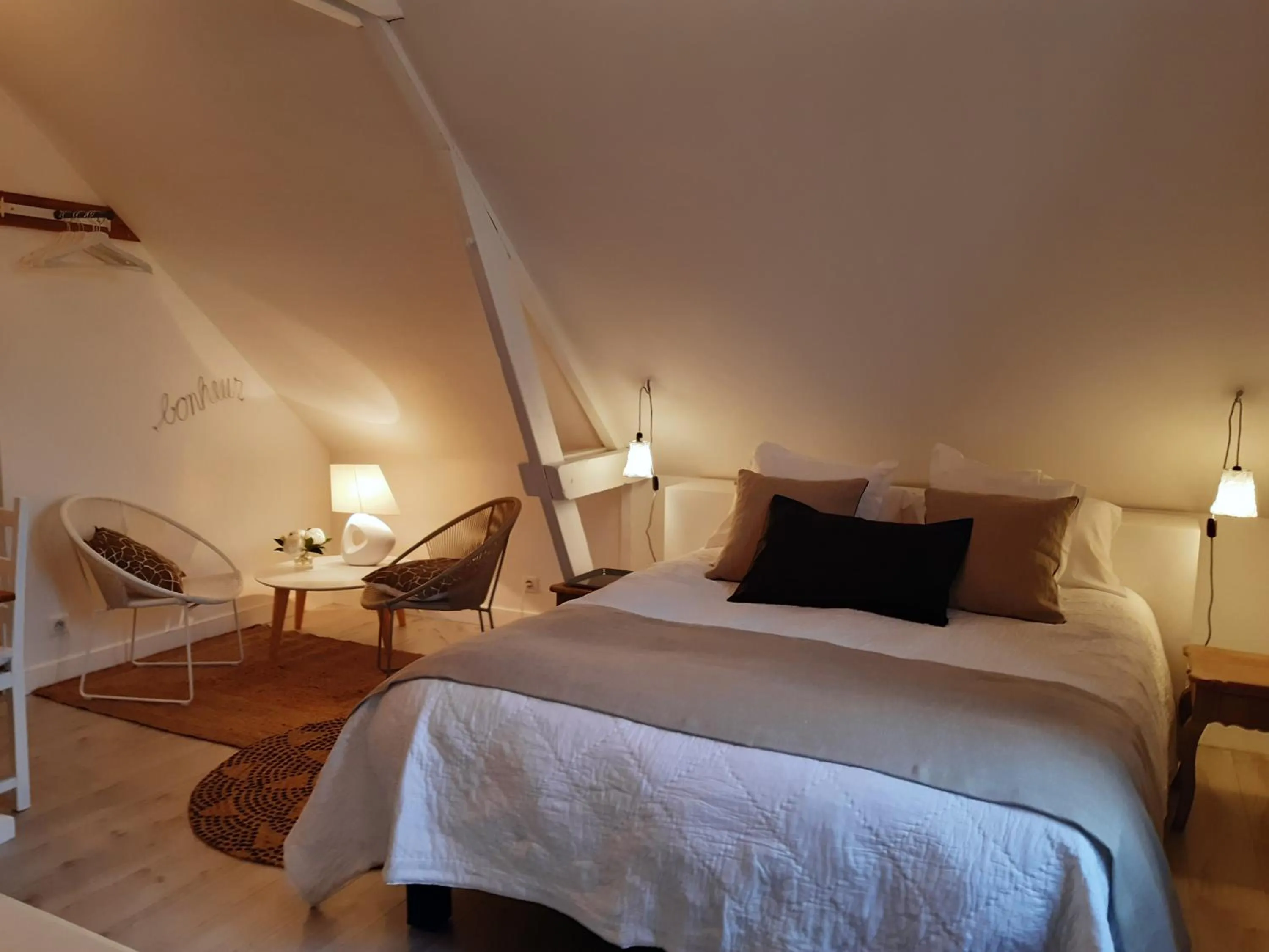 Bedroom, Bed in Chambres D´Hôtes Herbes Folles