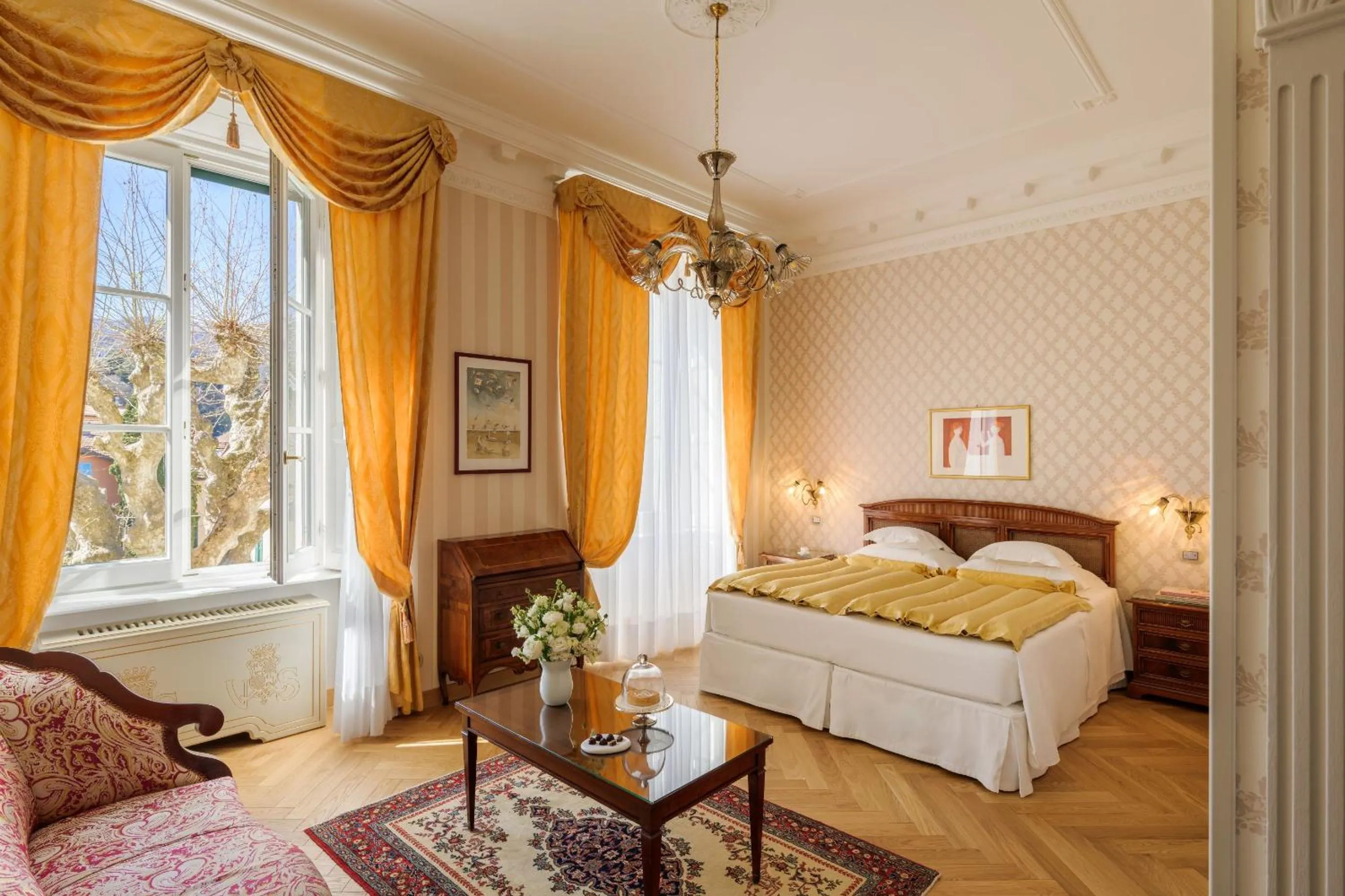 Bed in Grand Hotel Villa Serbelloni - A Legendary Hotel
