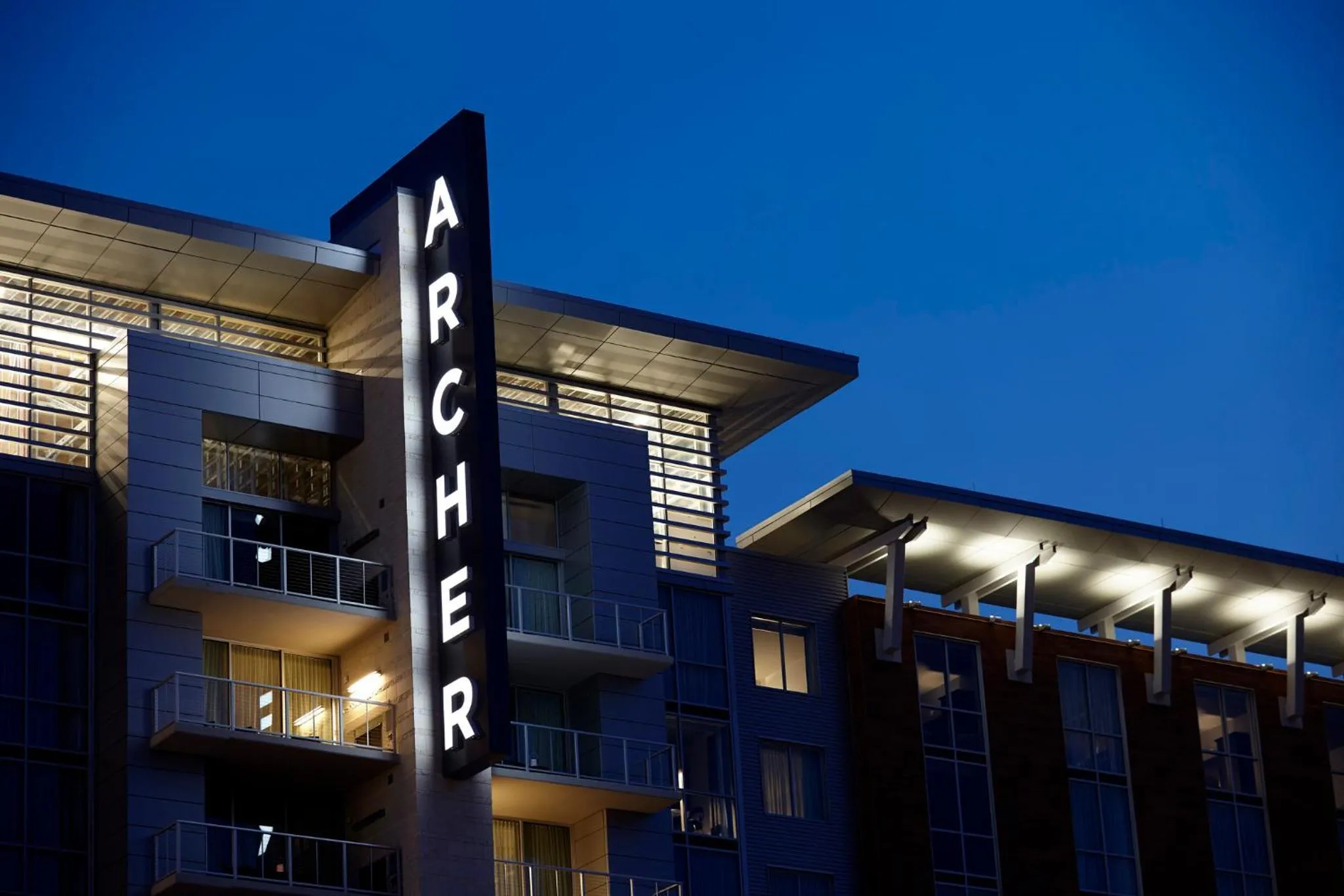 Property building in Archer Hotel Austin
