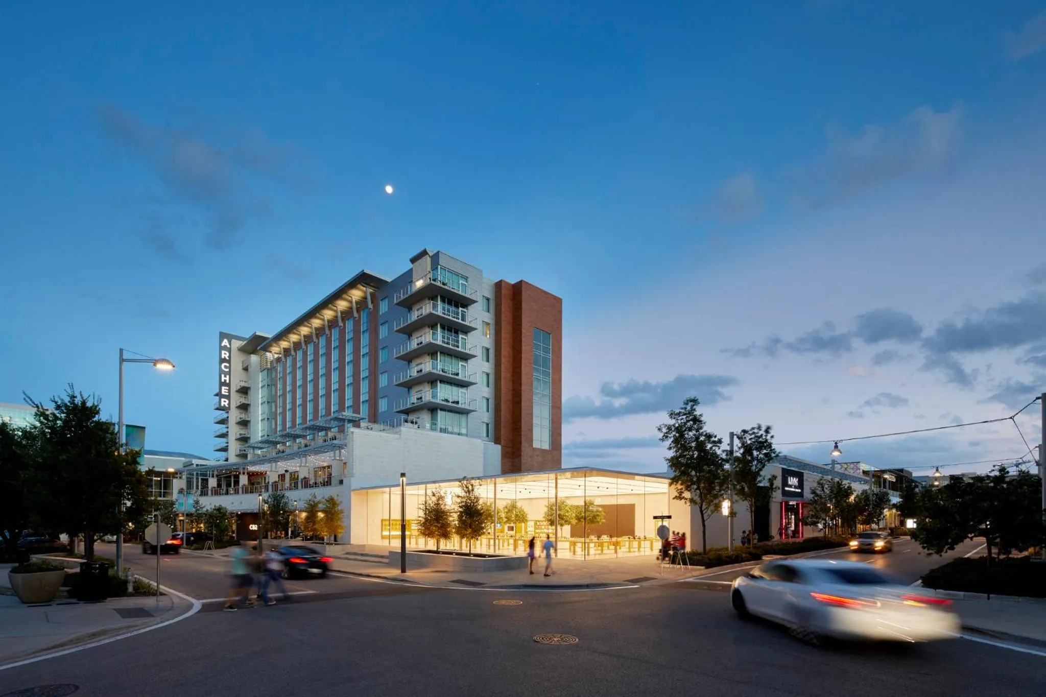 Property building in Archer Hotel Austin