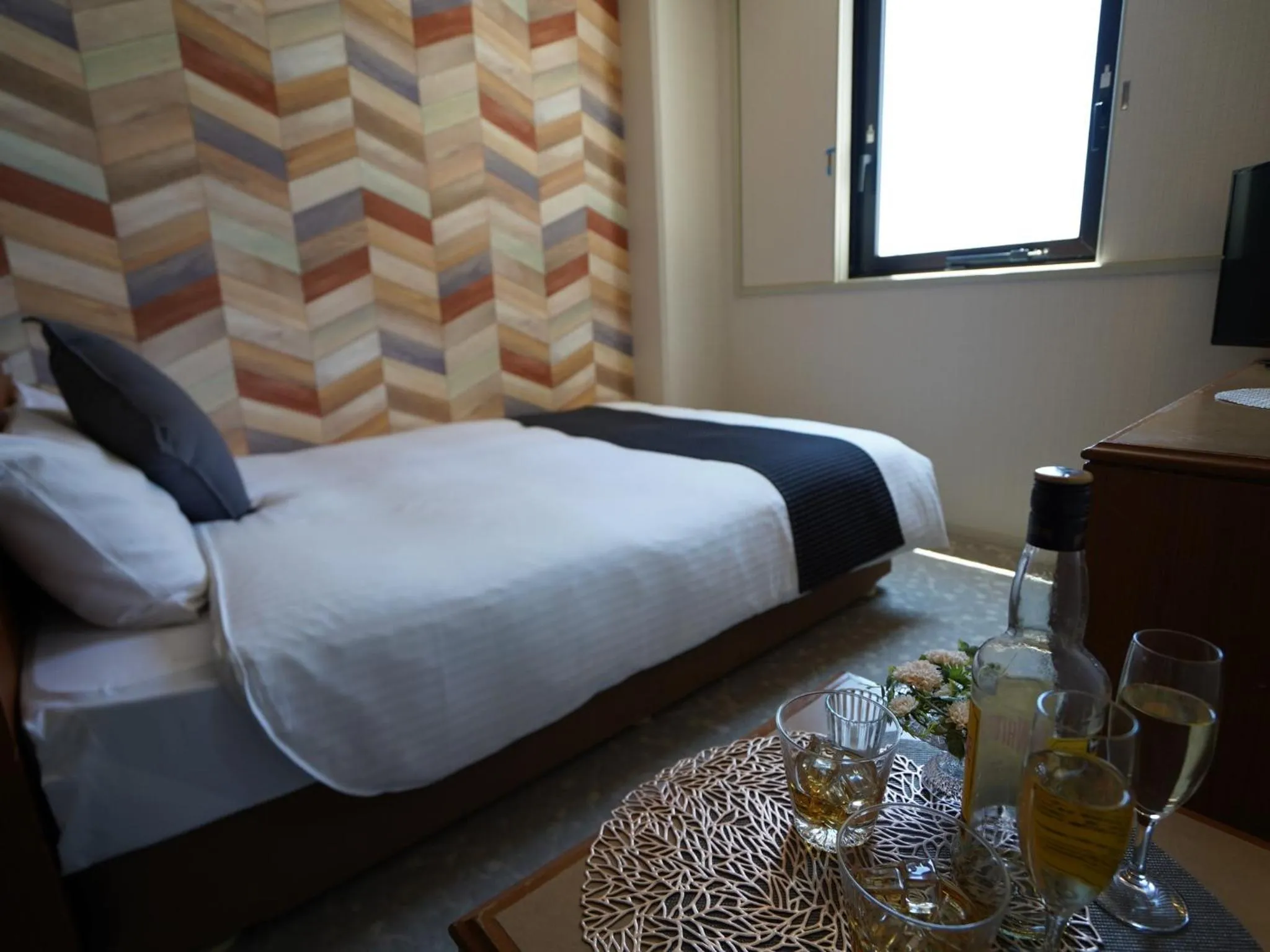 Photo of the whole room, Bed in Hotel New Gaea Itoshima