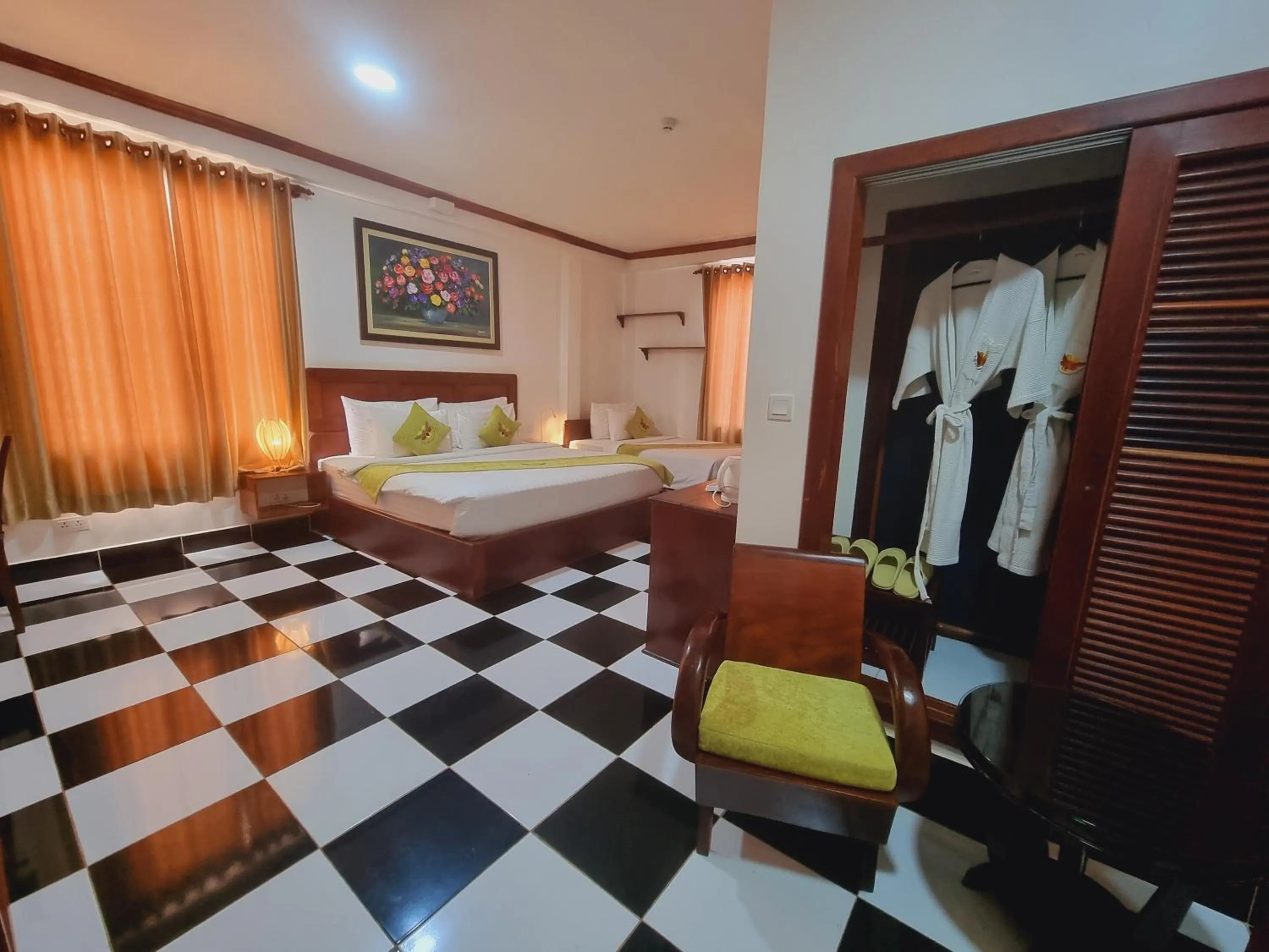 View (from property/room), Bed in Víd Angkor Boutique
