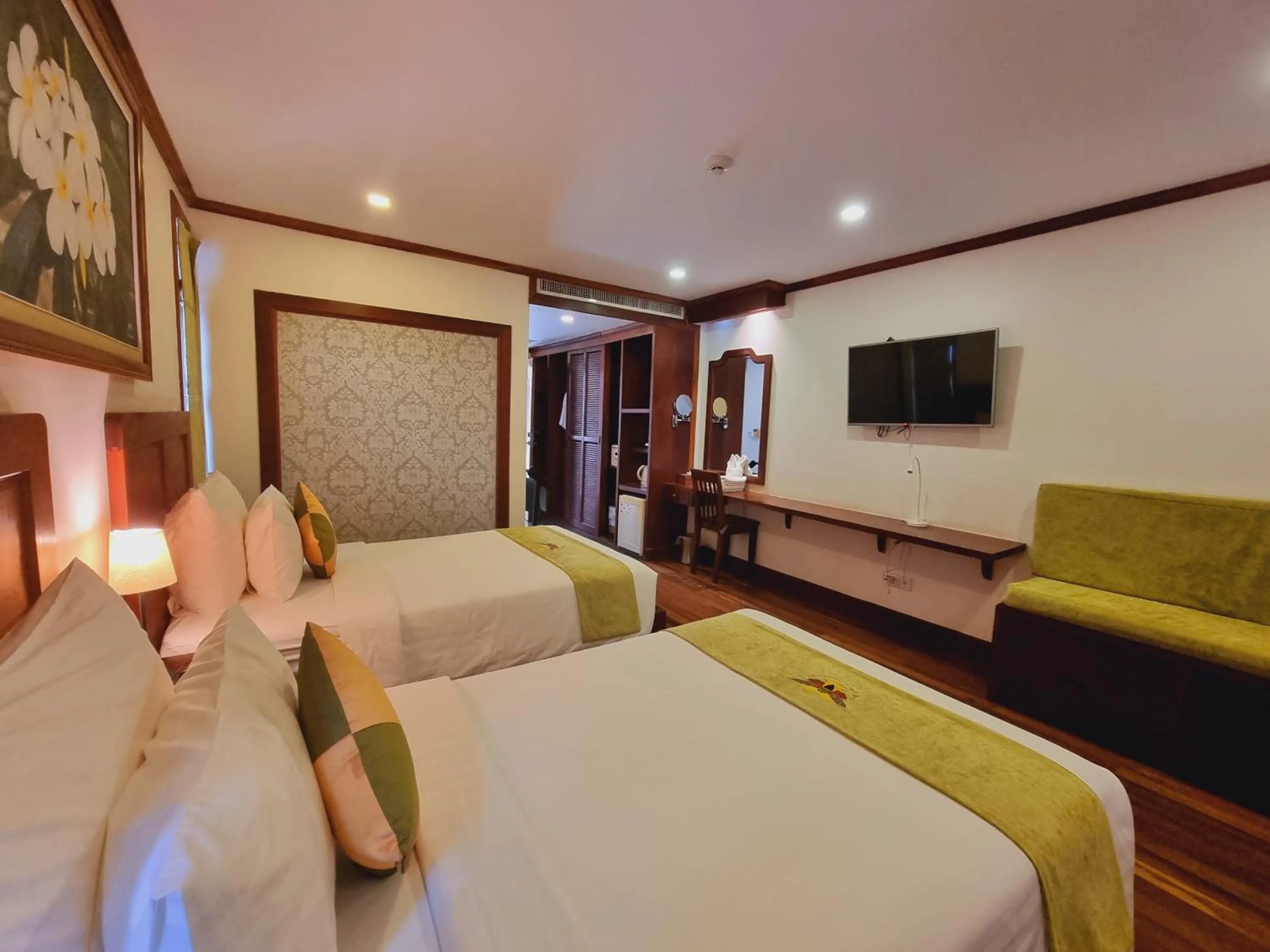 View (from property/room), Bed in Víd Angkor Boutique