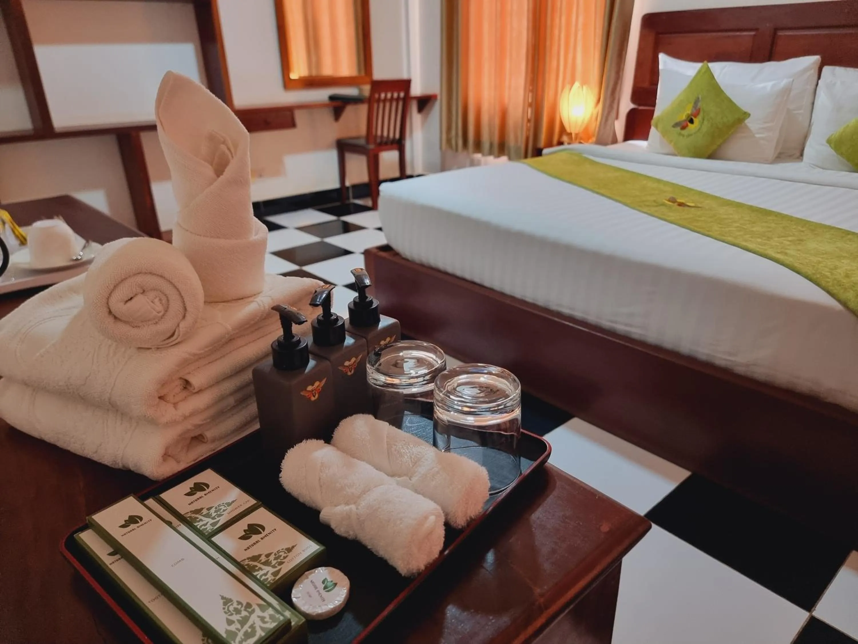 View (from property/room), Bed in Víd Angkor Boutique