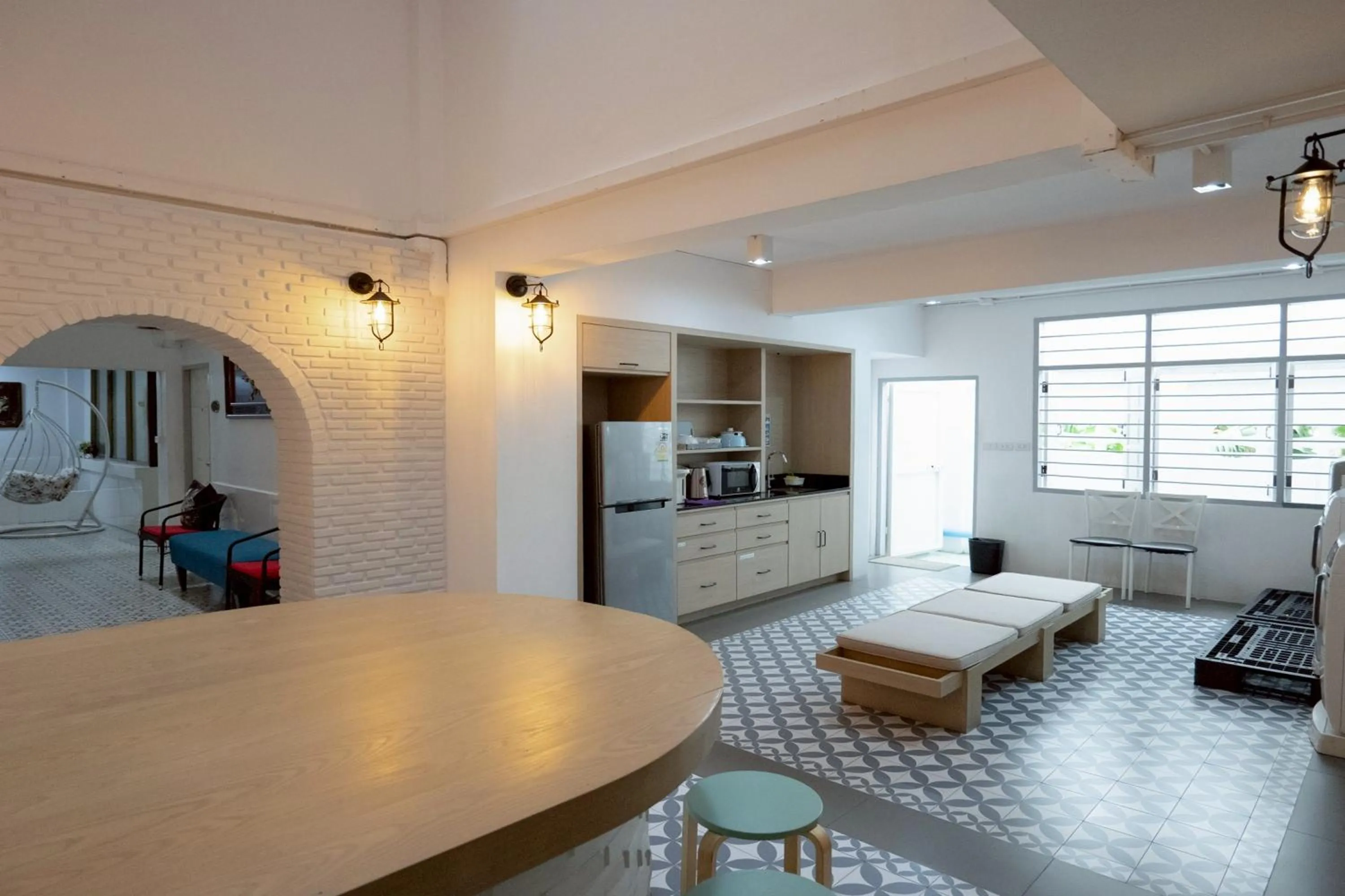 Kitchen or kitchenette, Bed in Surachet at 257 Boutique House