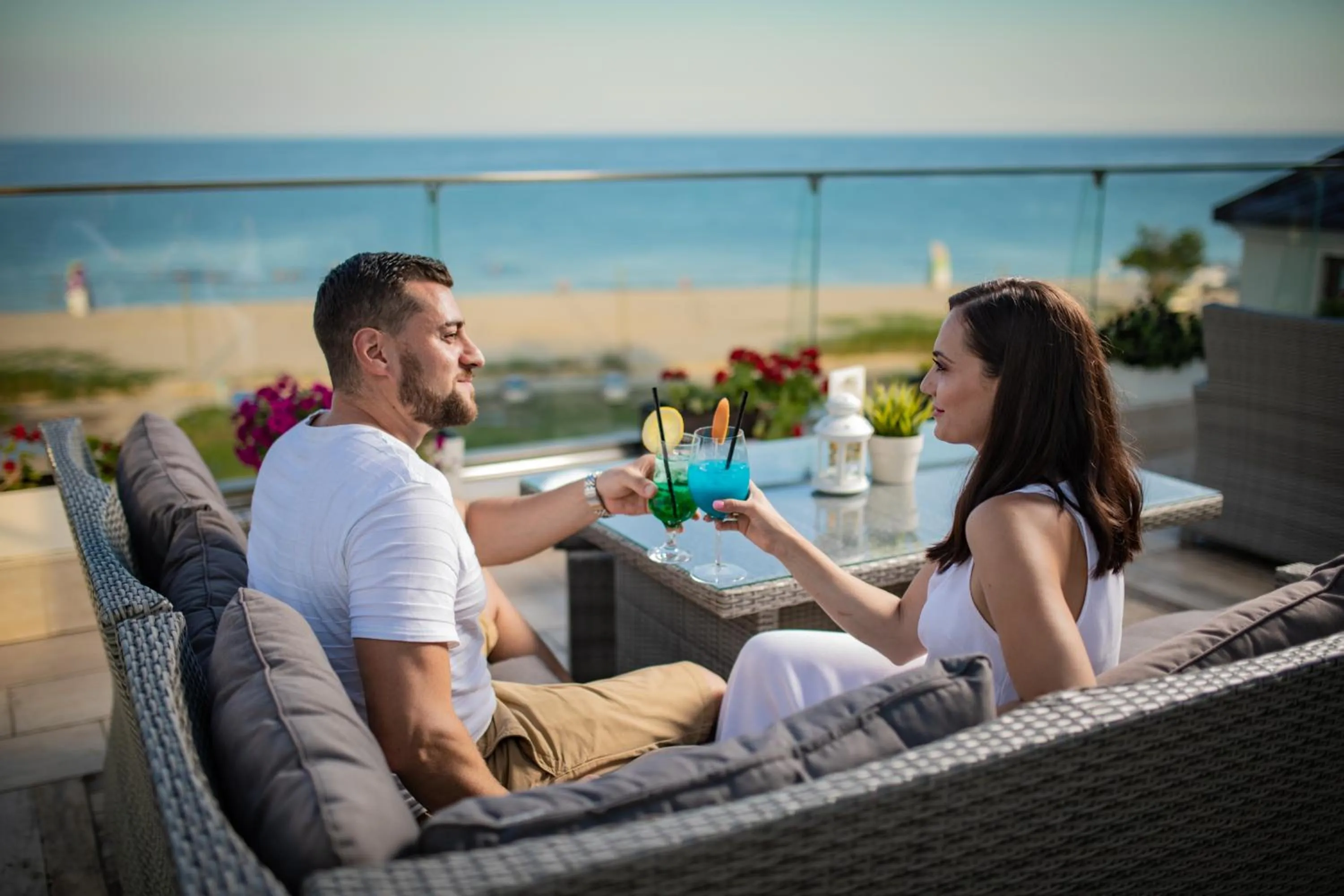 Balcony/Terrace in Sunny Castle Hotel - All Inclusive, Beach and Free parking