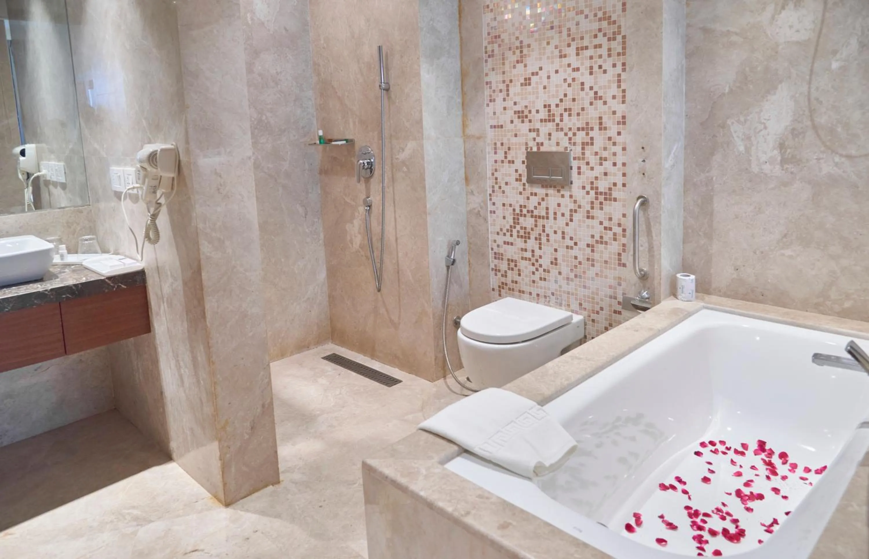 Shower in The P L Palace Agra