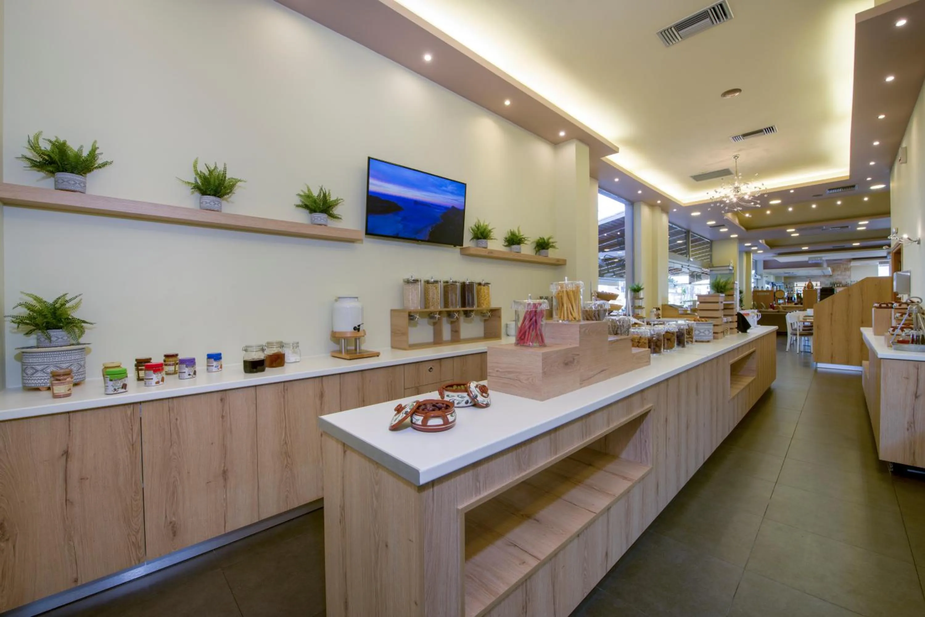 Buffet breakfast in Isida Hotel Agia Marina