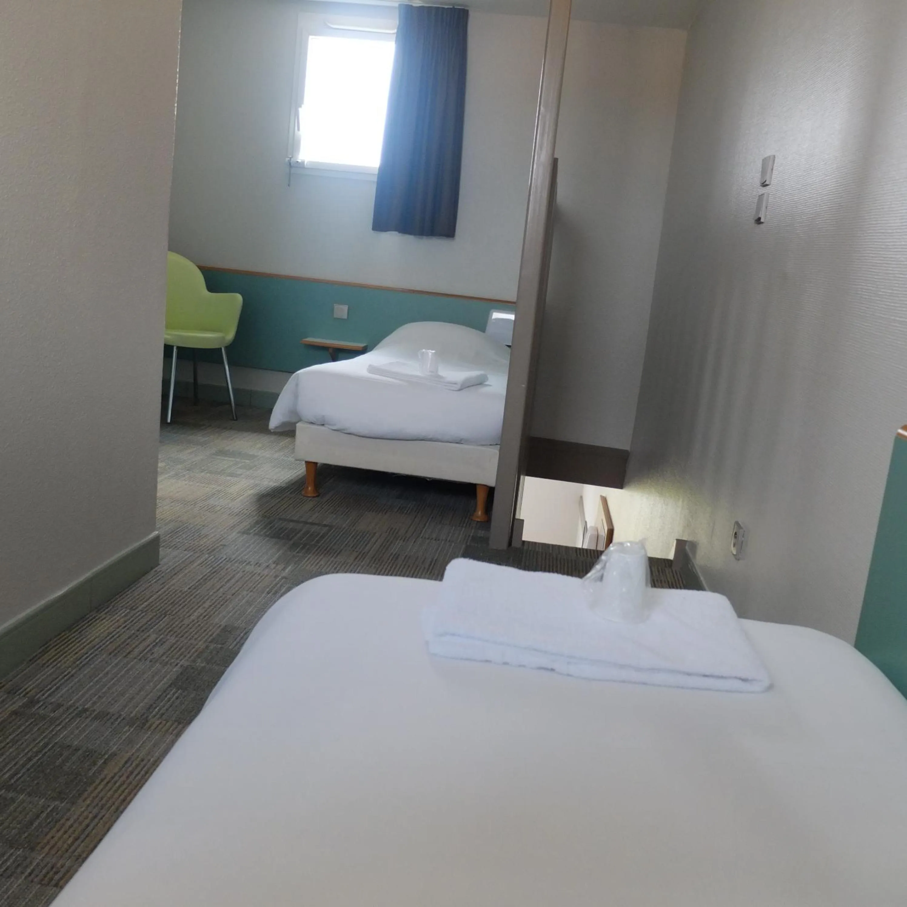 Bedroom, Bed in B&B HOTEL La Rochelle Centre