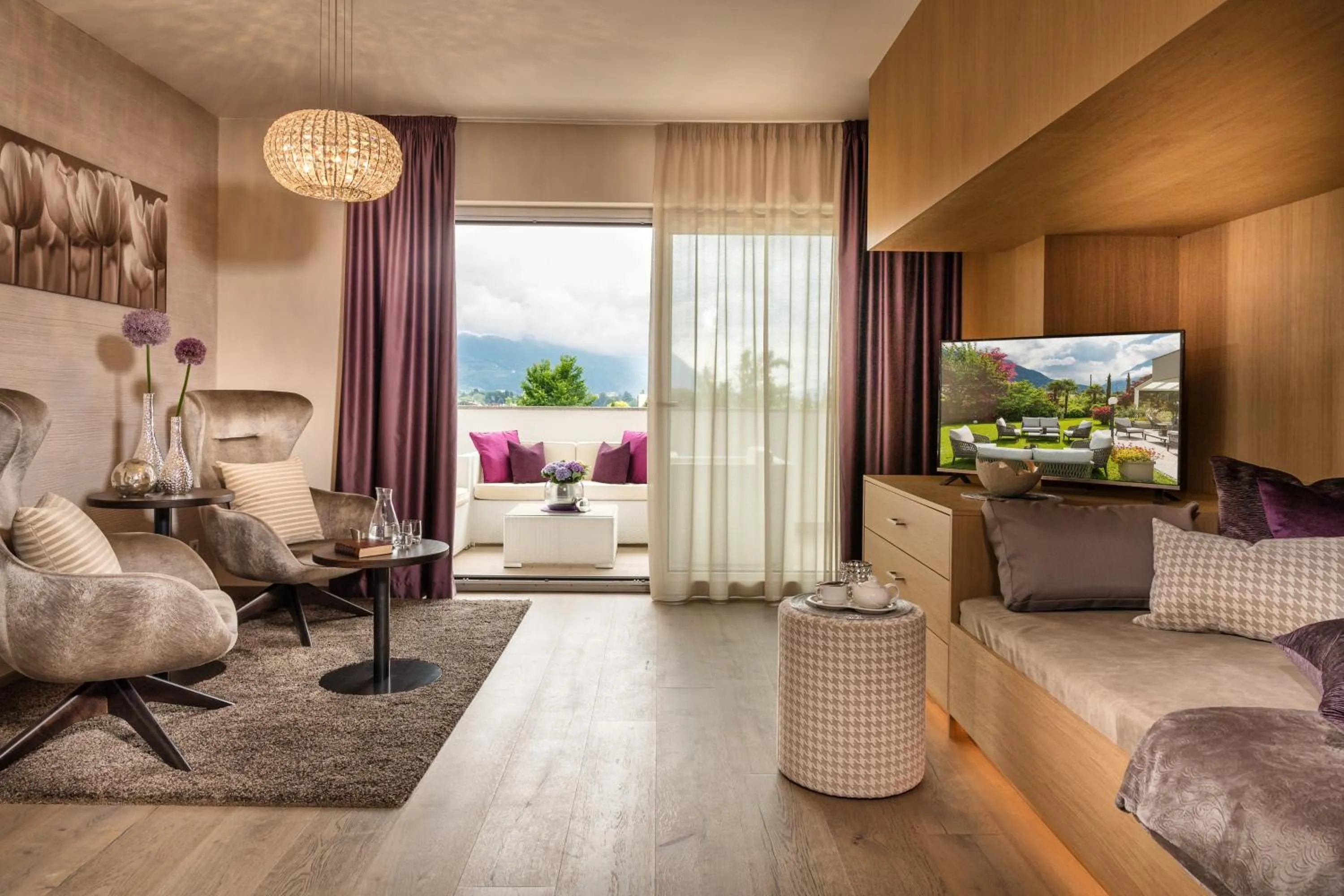 TV and multimedia in FAYN garden retreat hotel