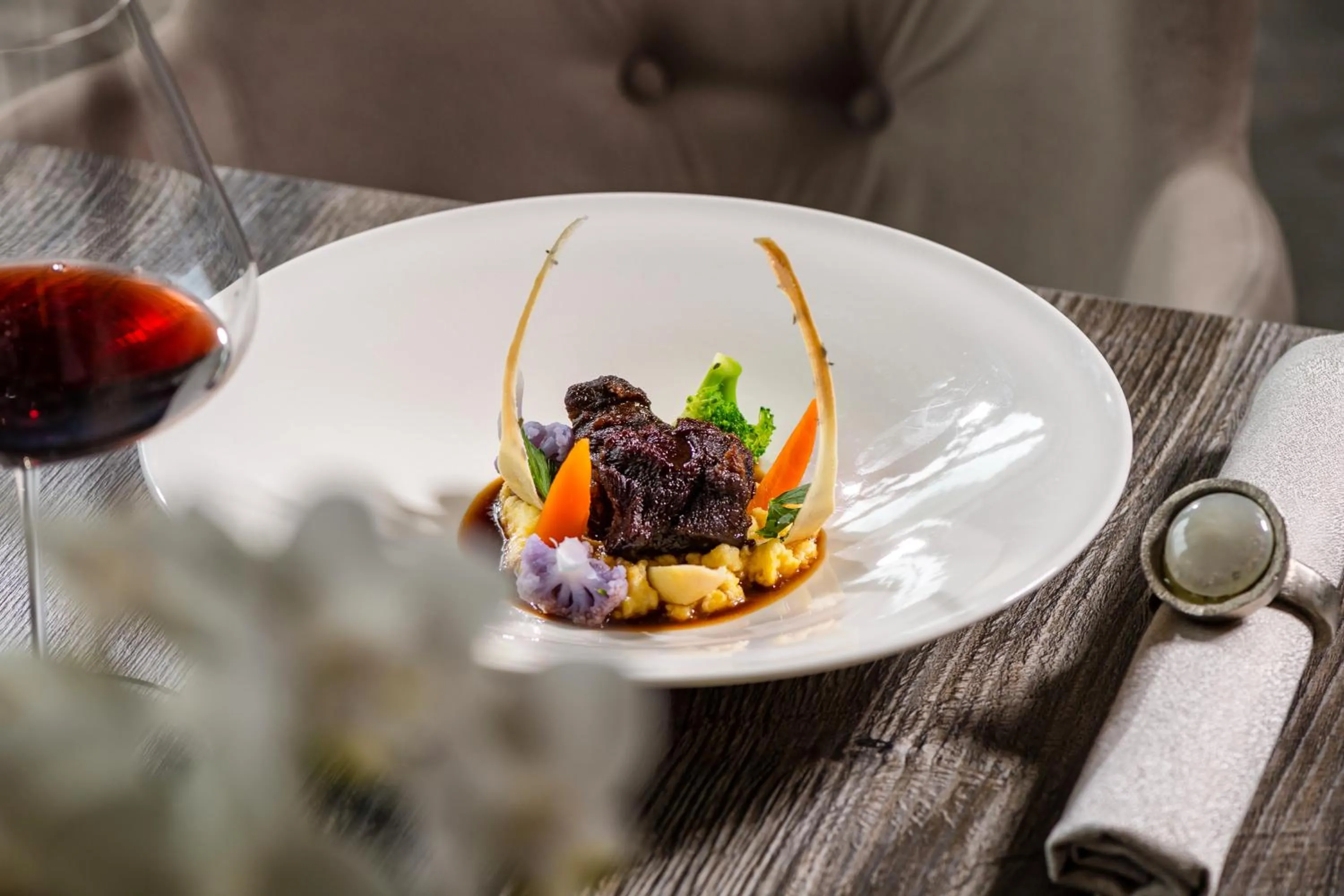 Food close-up in FAYN garden retreat hotel